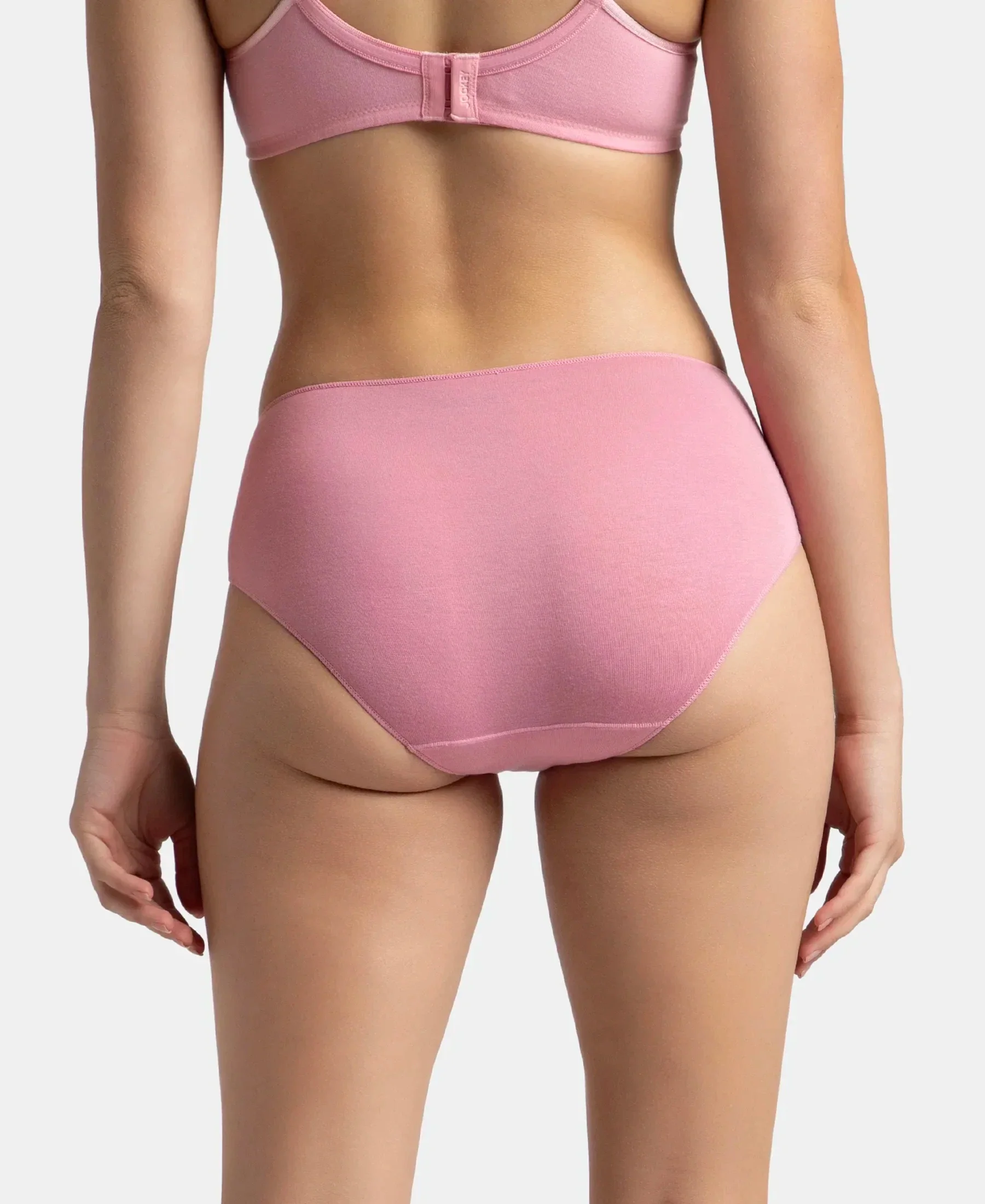 High Coverage Micro Modal Elastane Stretch Hipster With Ultrasoft Concealed Waistband - Cashmere Rose & Deep Taupe (Pack of 2) - Image 7