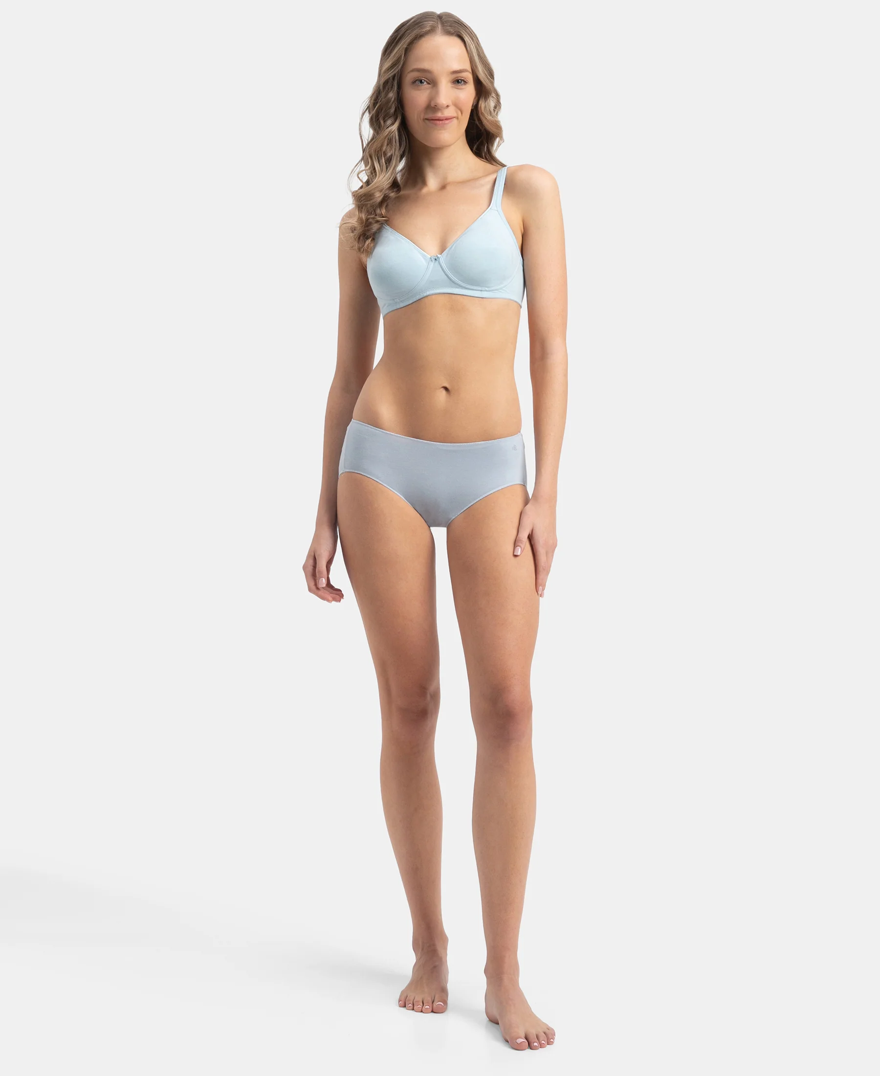 High Coverage Micro Modal Elastane Stretch Hipster With Ultrasoft Concealed Waistband - Kentucky Blue & Black (Pack of 2) - Image 9