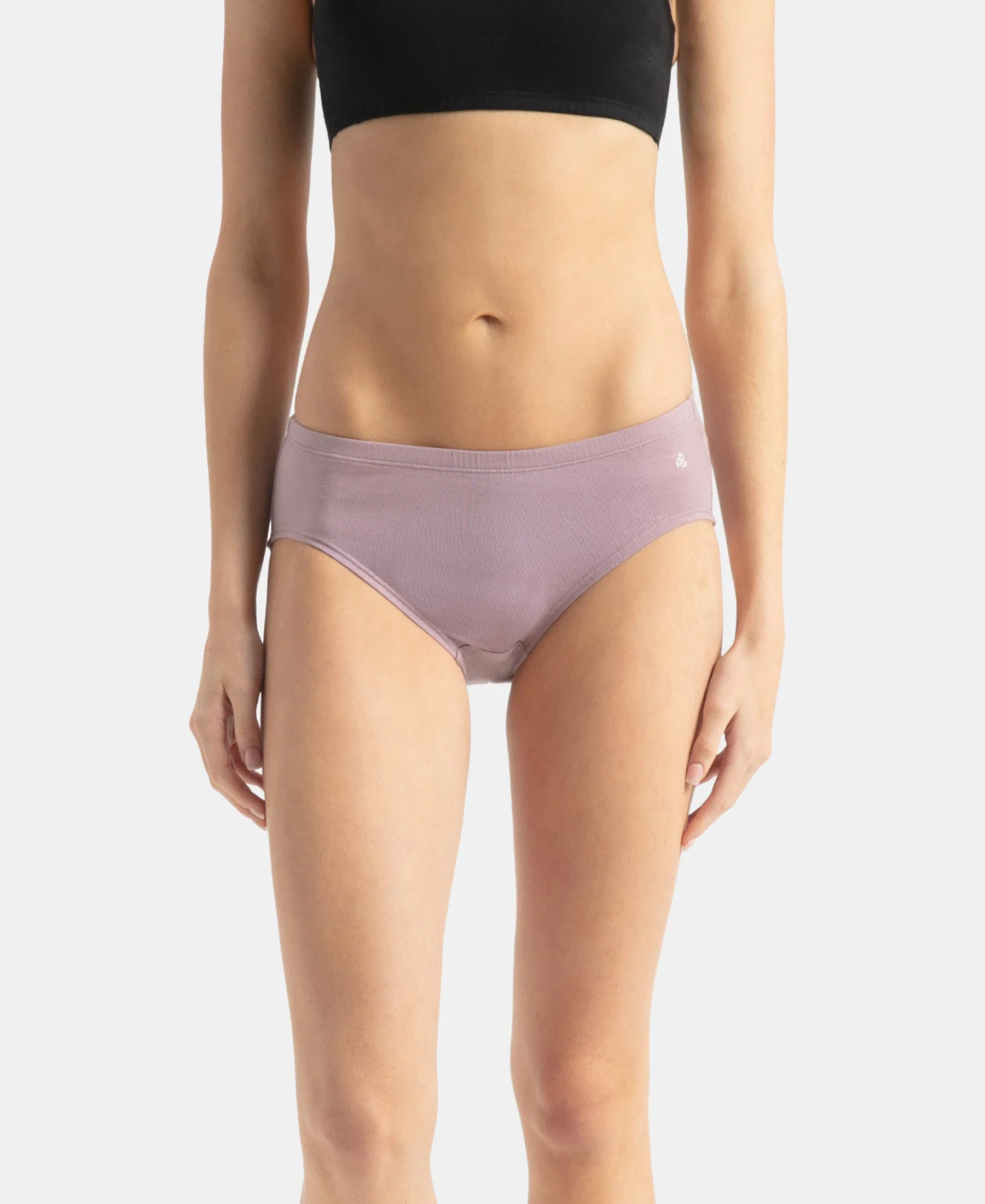 High Coverage Super Combed Cotton Elastane Stretch High Waist Hipster With Concealed Waistband and StayFresh Treatment - Assorted Colors (Pack of 3) - Image 2