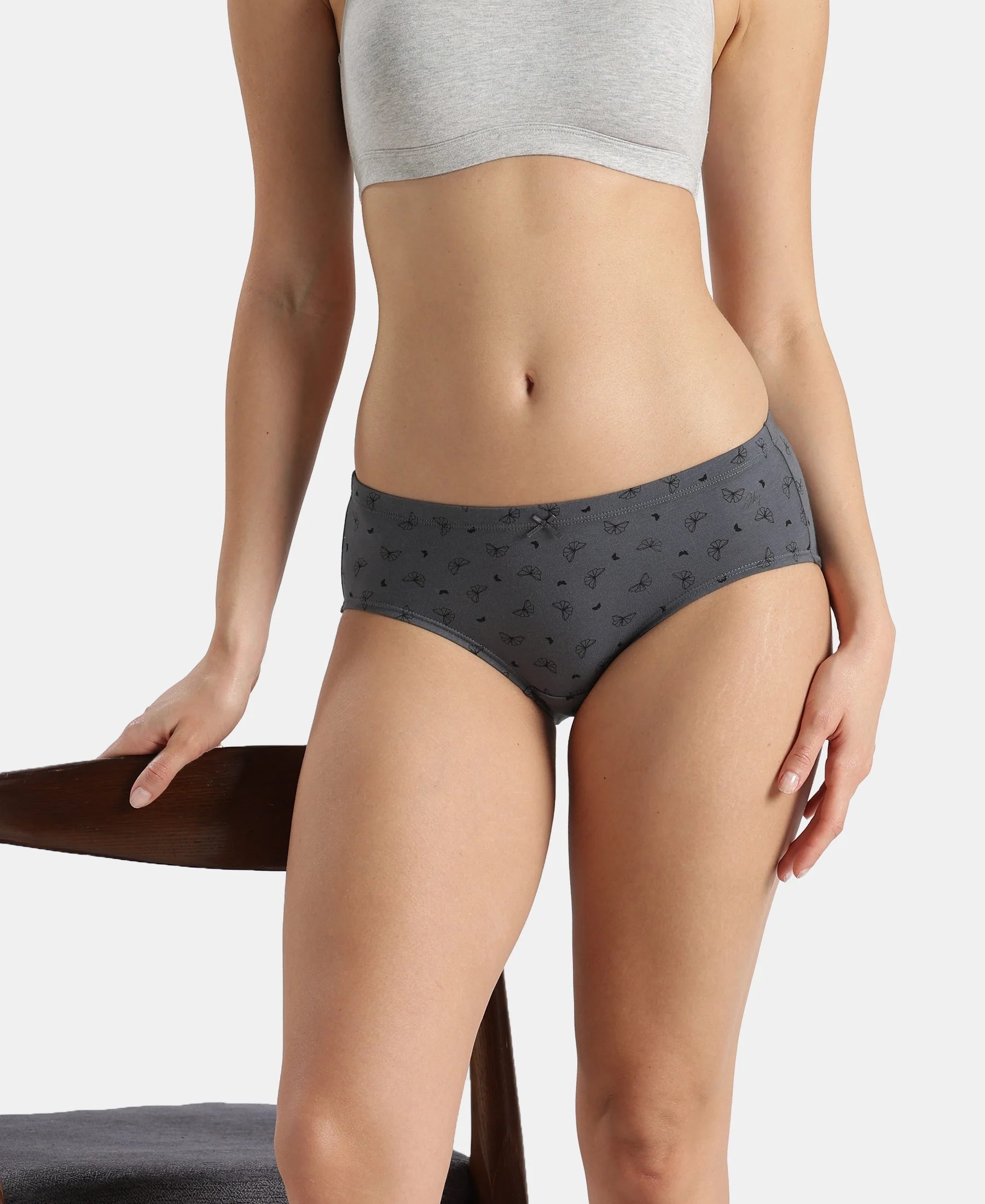 High Coverage Super Combed Cotton Elastane Stretch High Waist Hipster With Concealed Waistband and StayFresh Treatment - Assorted Prints (Pack of 3) - Image 17