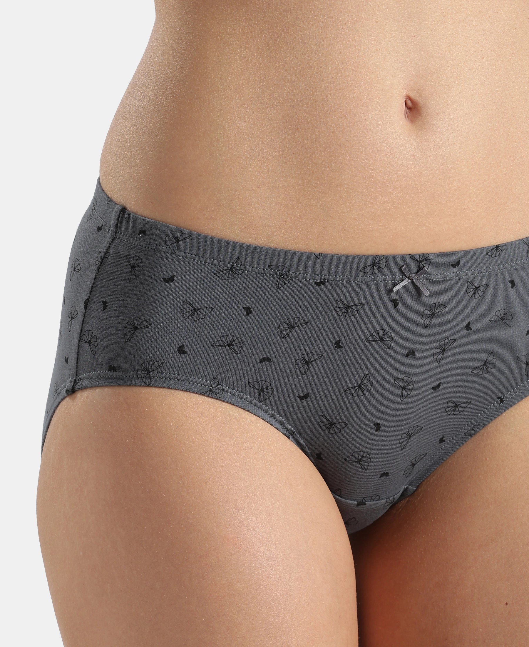 High Coverage Super Combed Cotton Elastane Stretch High Waist Hipster With Concealed Waistband and StayFresh Treatment - Assorted Prints (Pack of 3) - Image 23