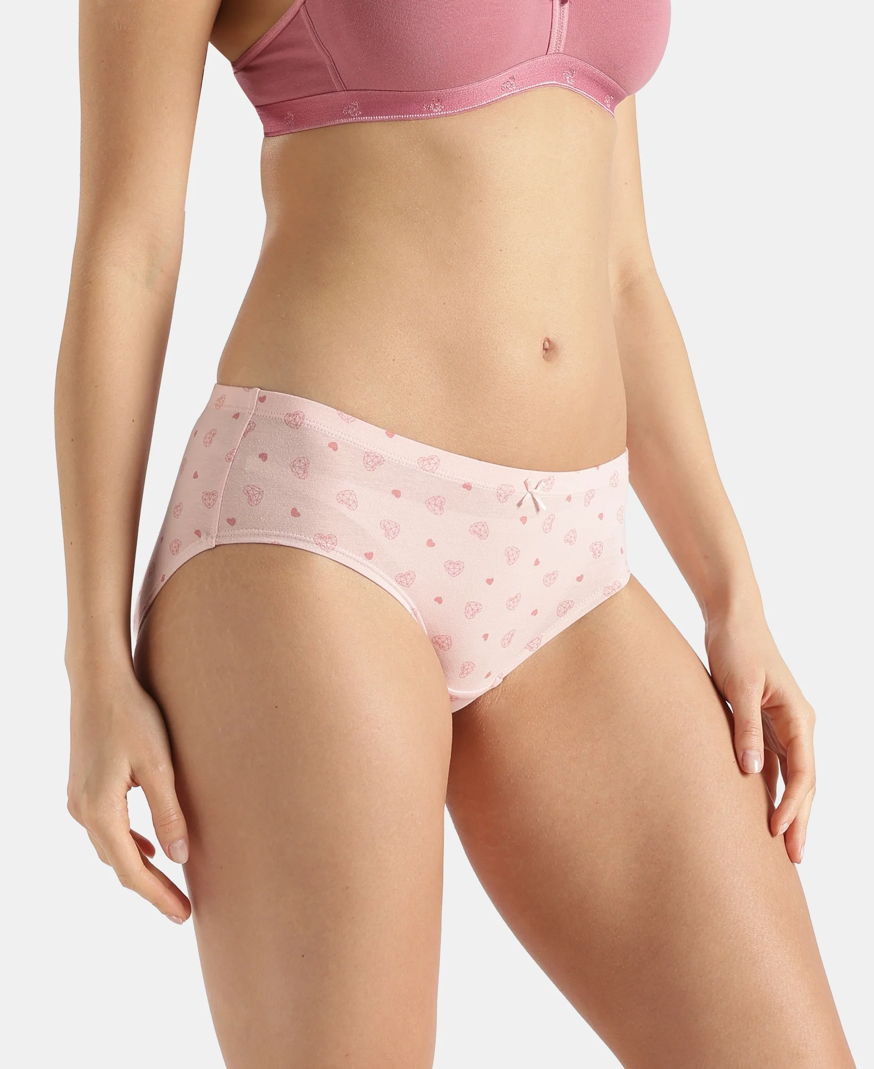 High Coverage Super Combed Cotton Elastane Stretch High Waist Hipster With Concealed Waistband and StayFresh Treatment - Assorted Prints (Pack of 3) - Image 7