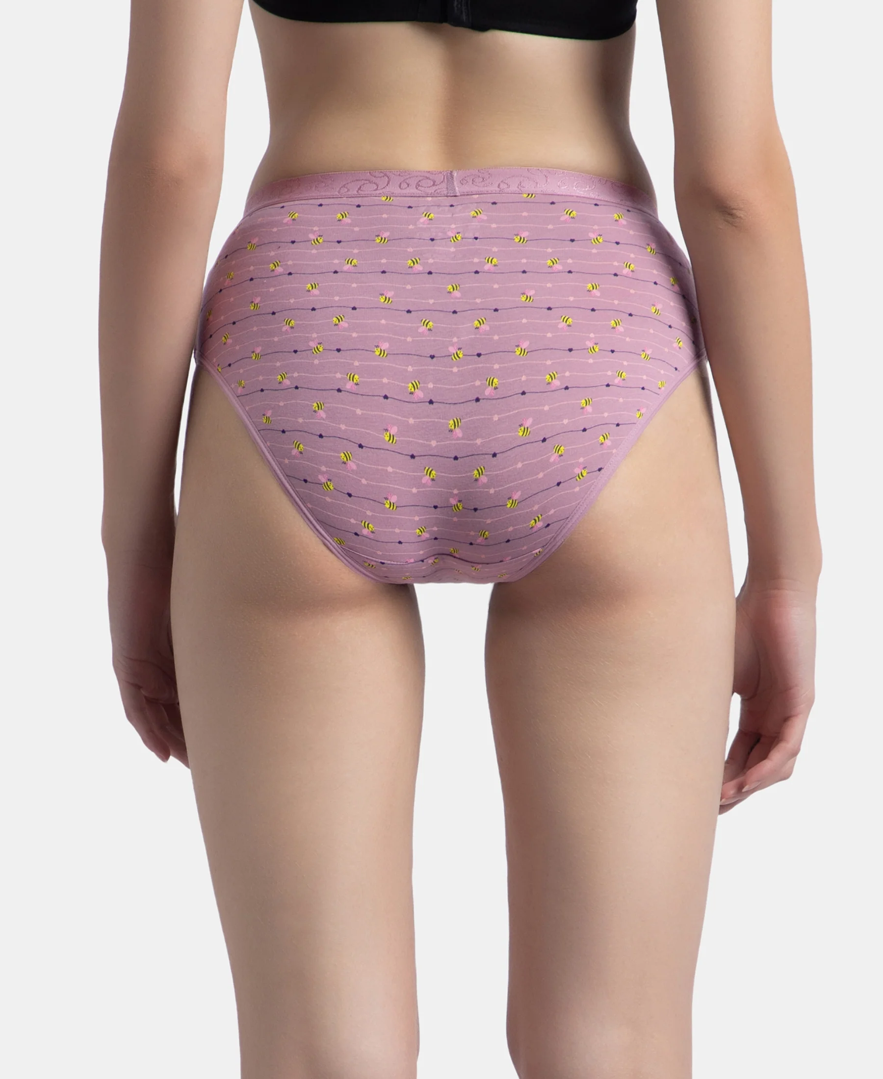 High Coverage Super Combed Cotton Elastane Stretch Mid Waist Hipster With Exposed Waistband - Valerian, Candlelight Peach & Classic Navy (Pack of 3) - Image 6