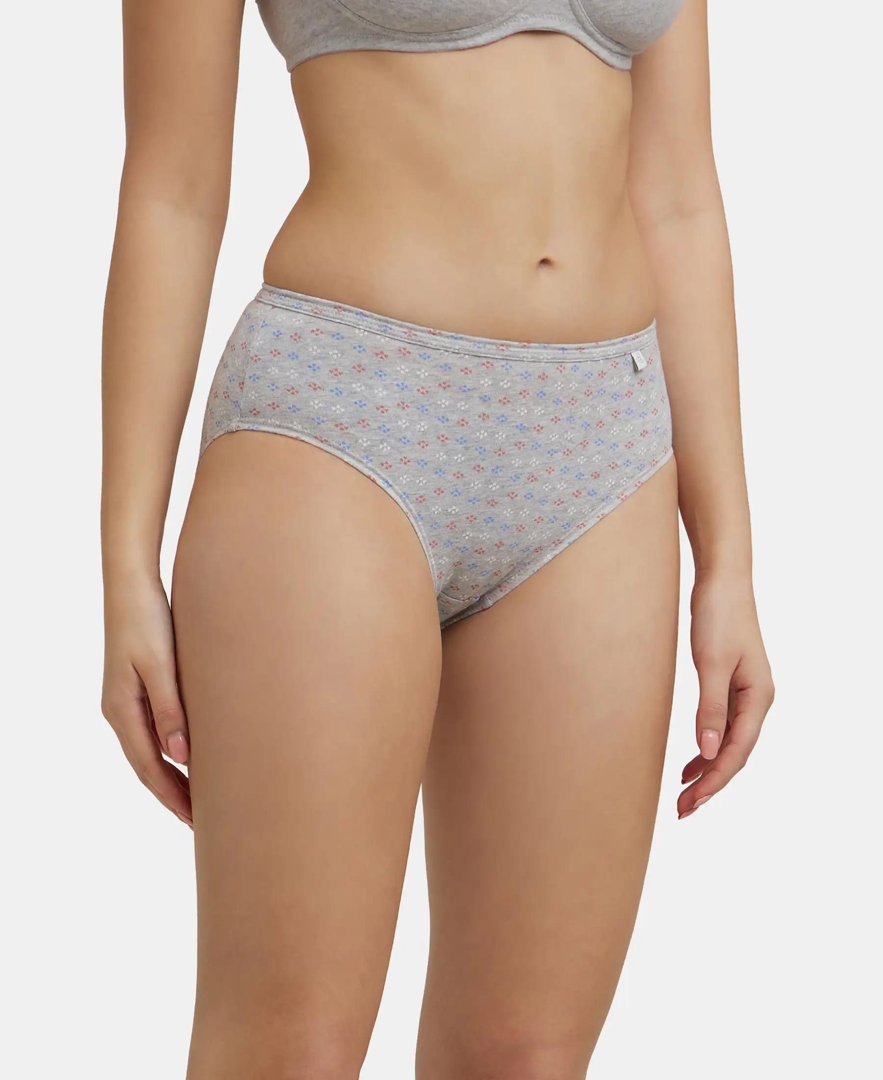 High Coverage Super Combed Cotton Hipster With Concealed Waistband and StayFresh Treatment - Light Prints (Pack of 3) - Image 2