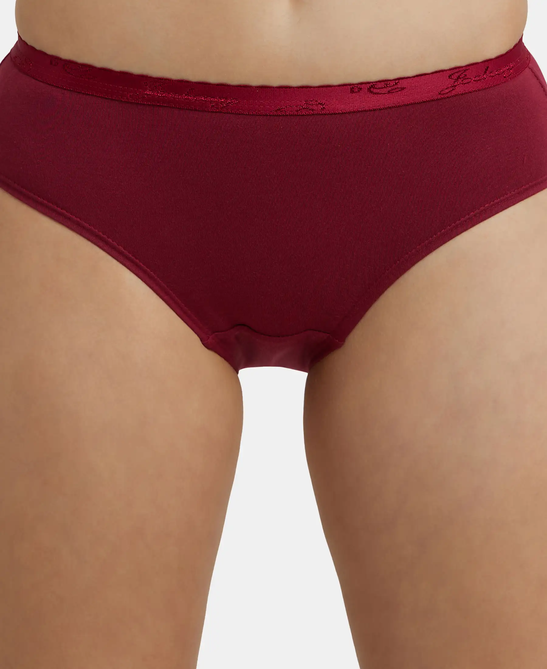 High Coverage Super Combed Cotton Hipster With Ultrasoft Exposed Waistband and StayFresh Treatment - Dark Assorted (Pack of 3) - Image 6