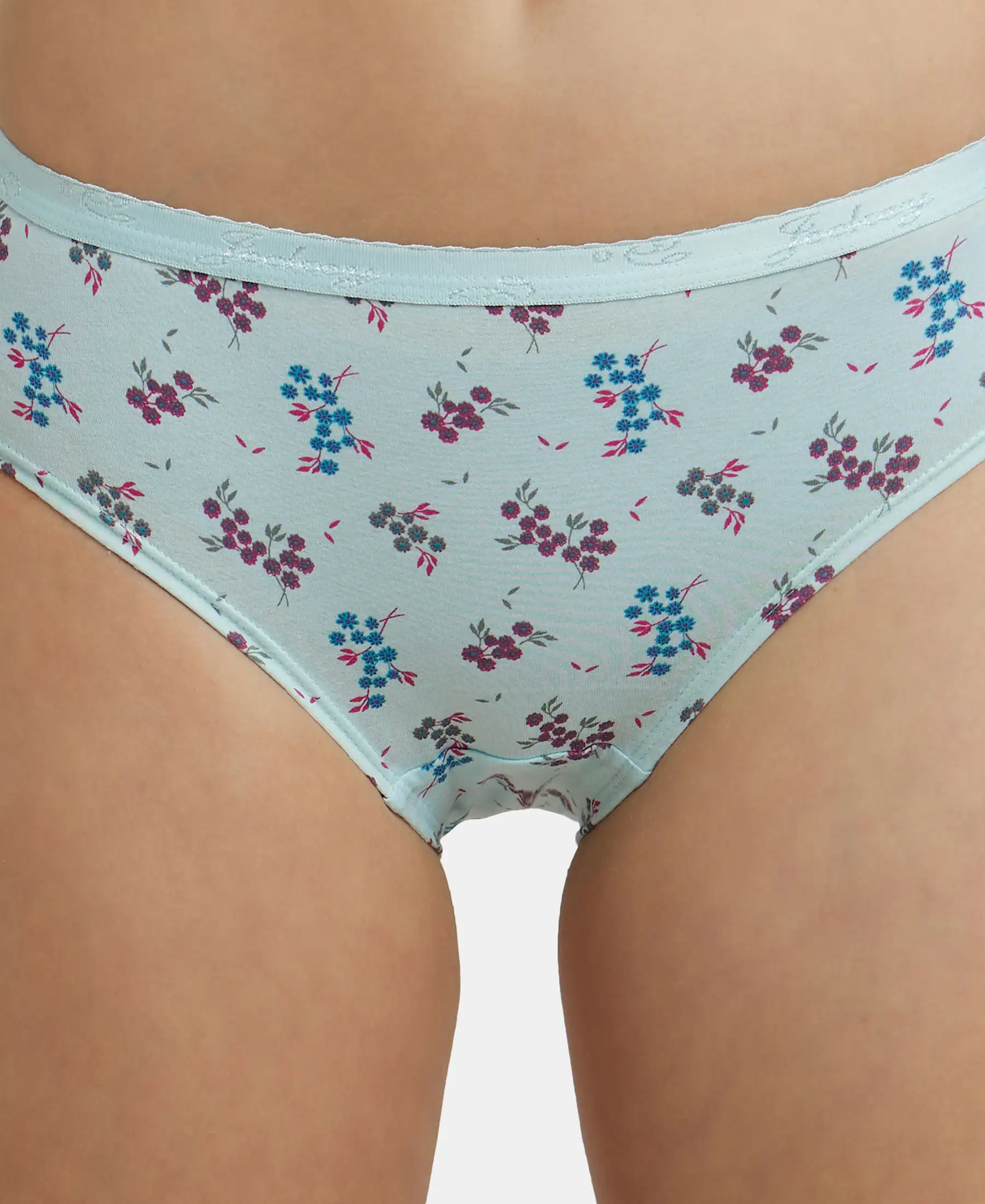 High Coverage Super Combed Cotton Hipster With Ultrasoft Exposed Waistband and StayFresh Treatment - Light Prints (Pack of 3) - Image 17