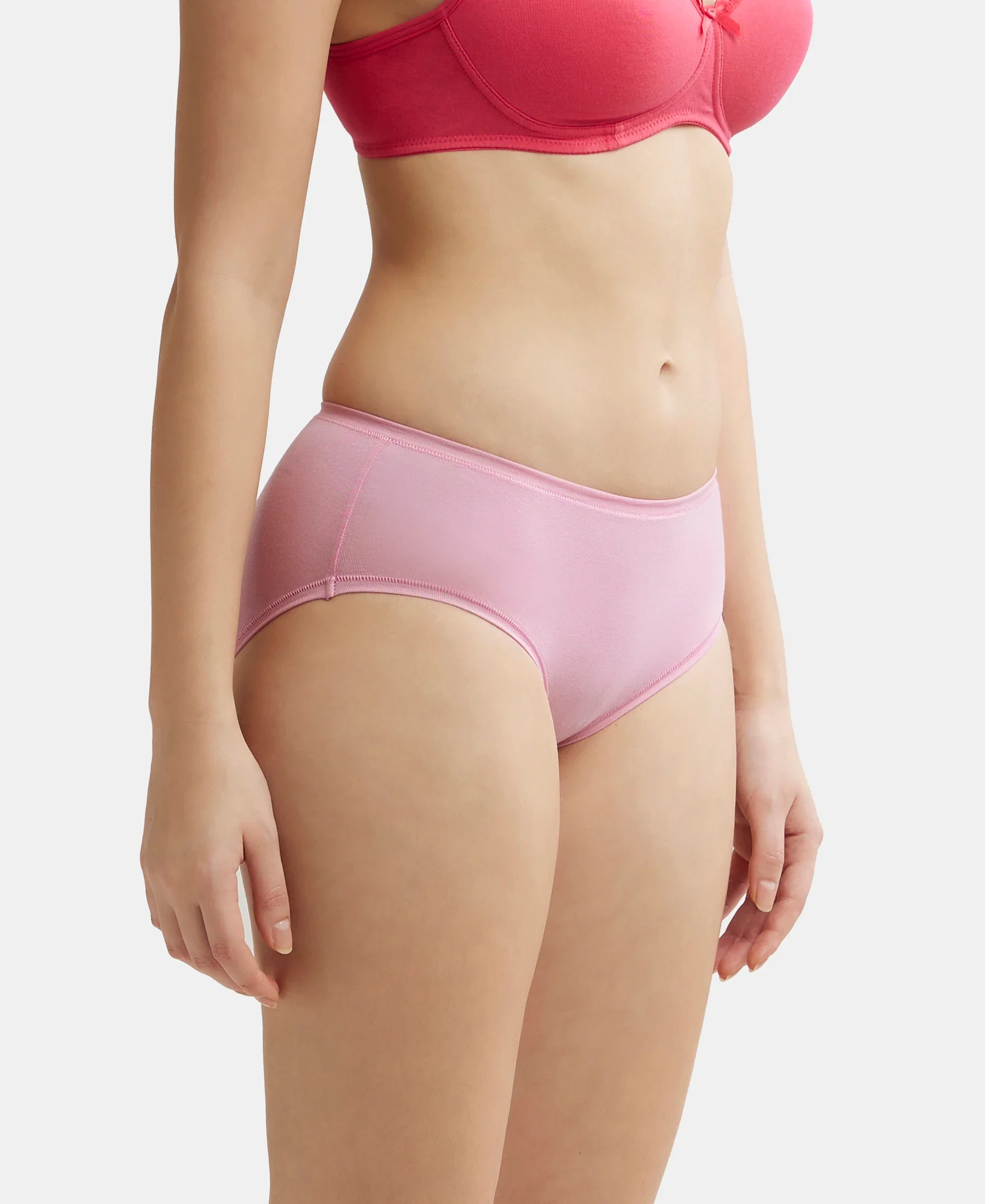 High Coverage Tencel Lyocell Elastane Stretch High Waist Hipster With Concealed Waistband and StayFresh Treatment - Orchid Smoke - Image 2