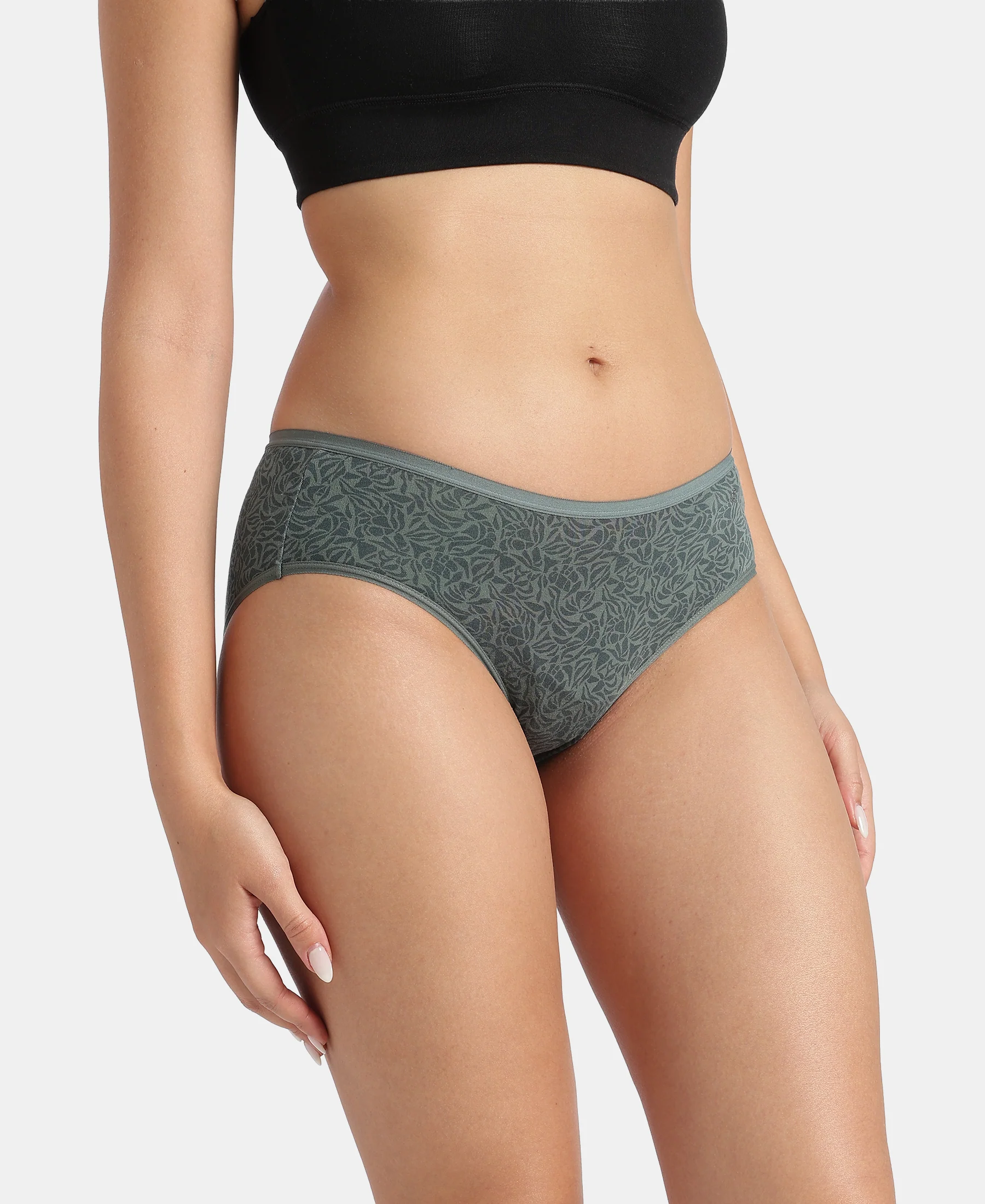 High Coverage TENCEL™ Micro Modal Elastane Stretch Hipster with Ultrasoft Waistband - Assorted (Pack of 3) - Image 7