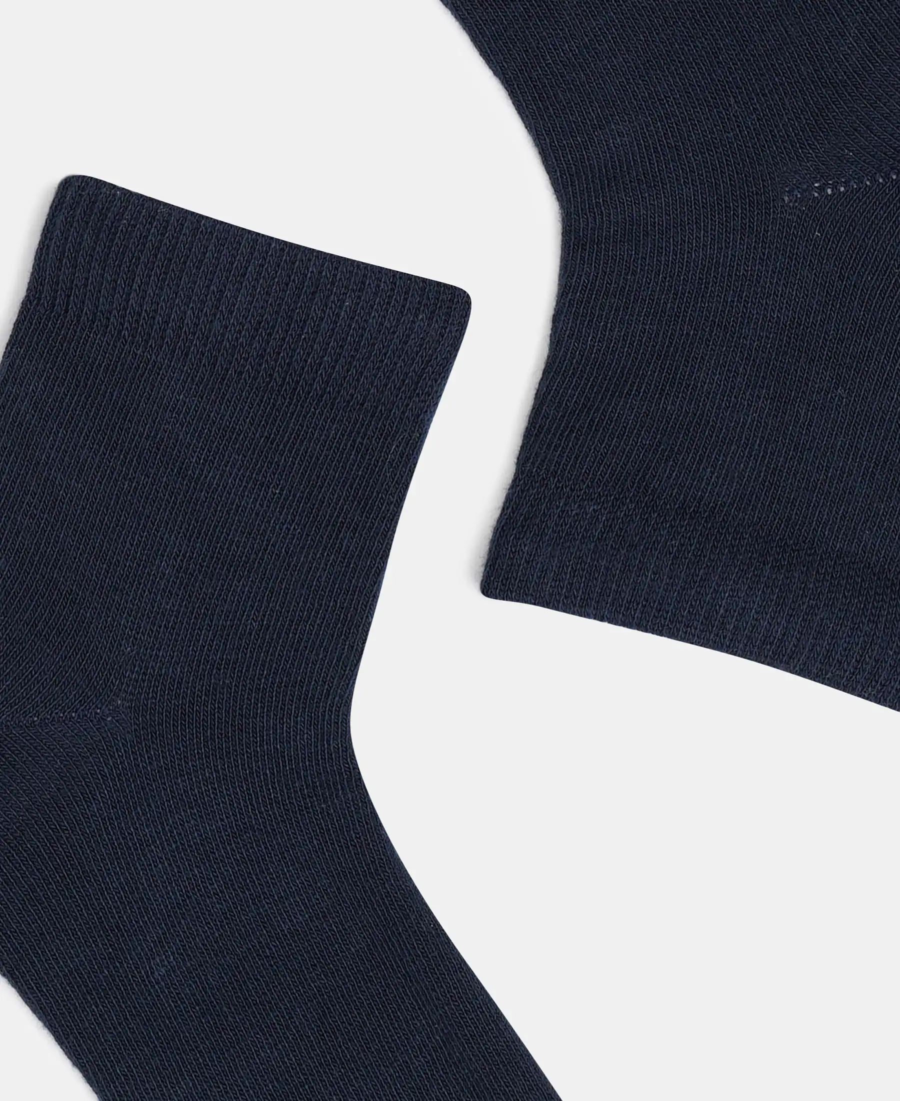 Kid's Compact Cotton Stretch Solid Ankle Length Socks With StayFresh Treatment - Navy - Image 2