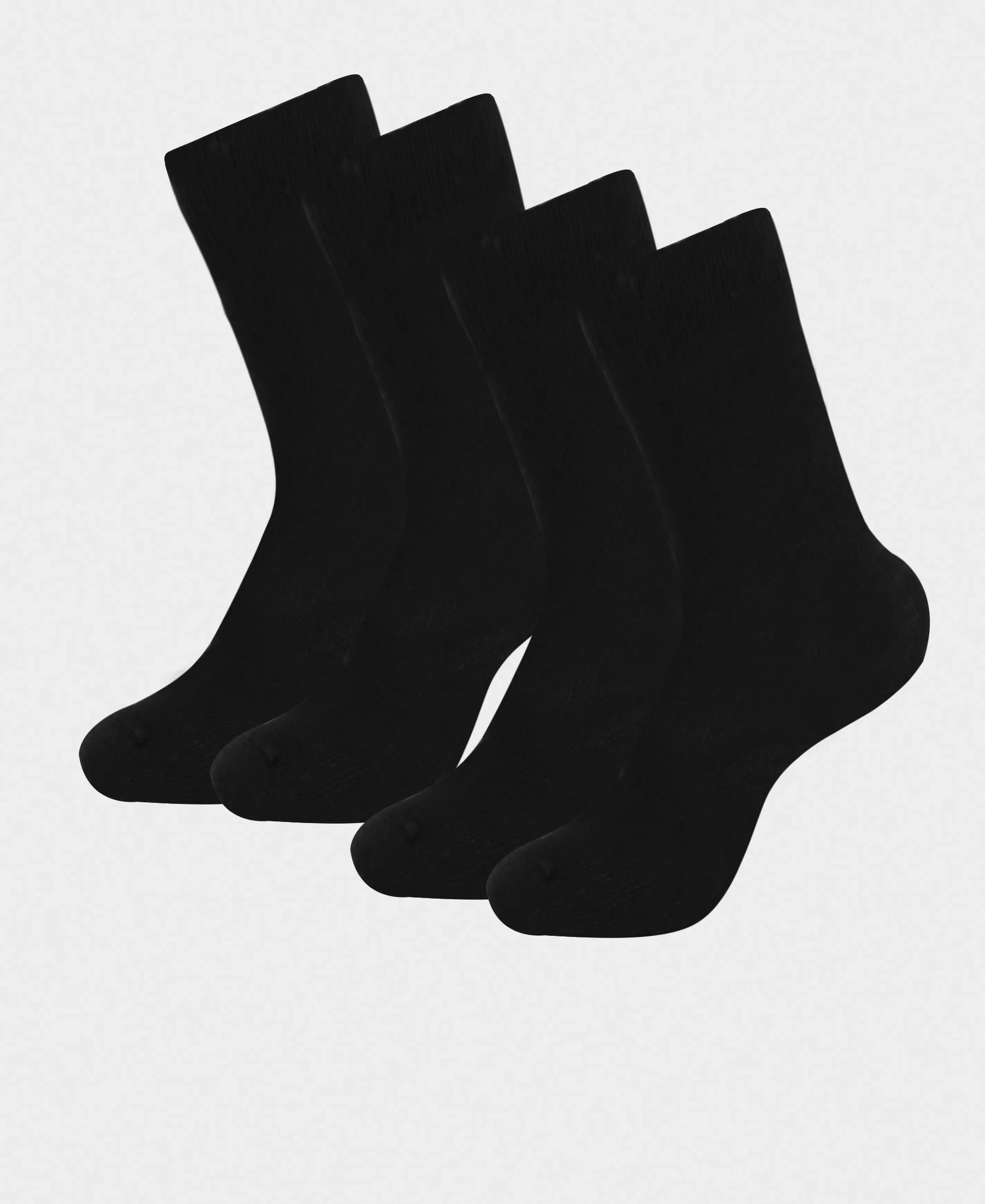 Kid's Compact Cotton Stretch Solid Knee Length Socks With StayFresh Treatment - Black (Pack of 2) - Image 5