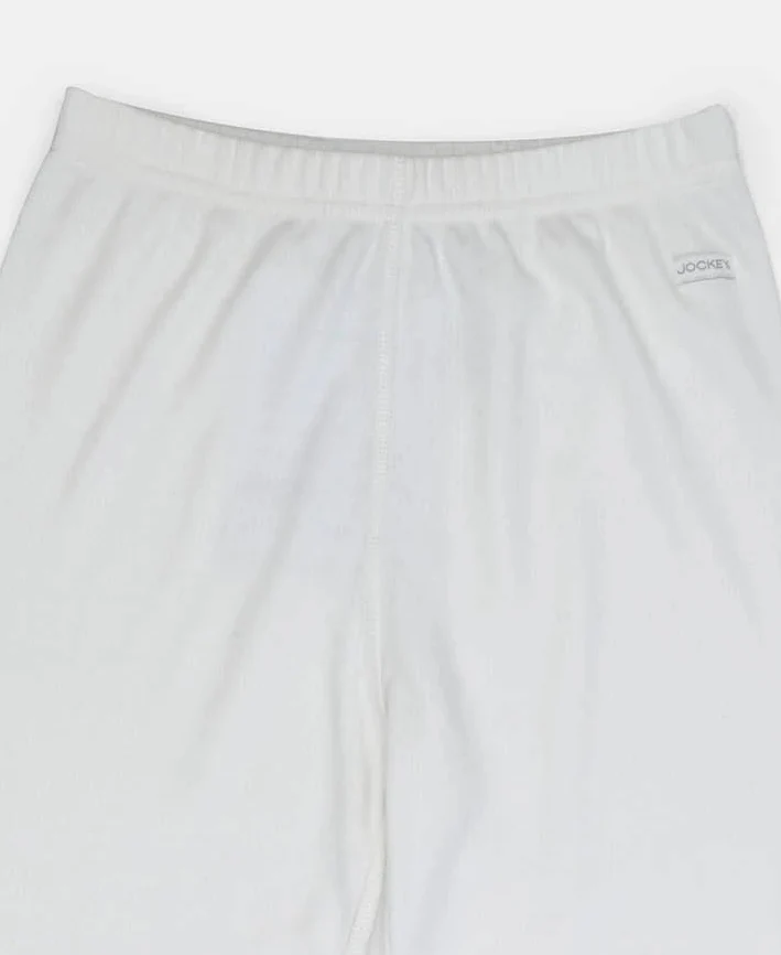 Super Warm Kid's Super Combed Cotton Rich Brushed Thermal Long John with StayWarm Treatment - Off White - Image 3