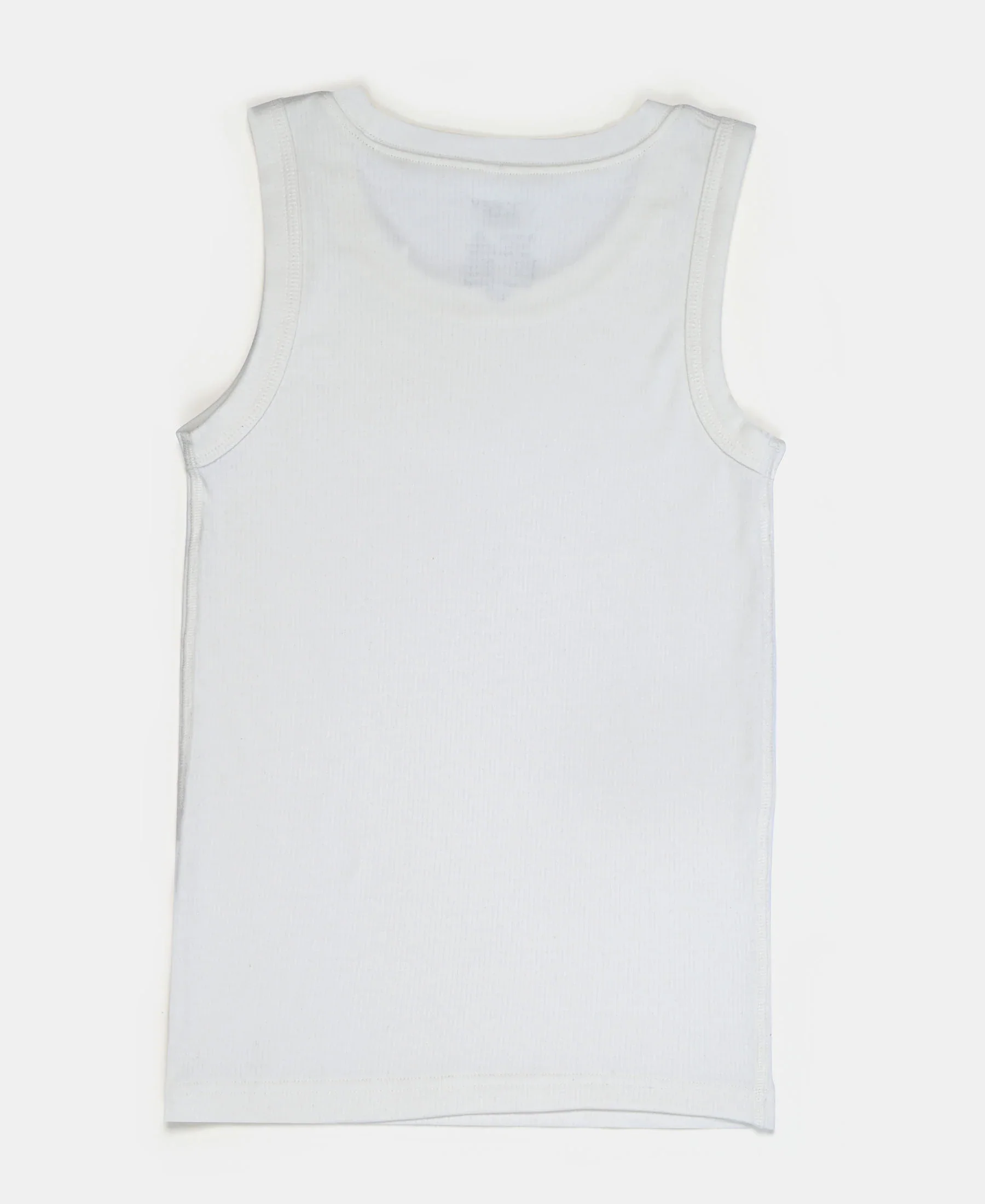 Super Warm Kid's Super Combed Cotton Rich Brushed Thermal Muscle Vest with StayWarm Treatment - Off White - Image 2
