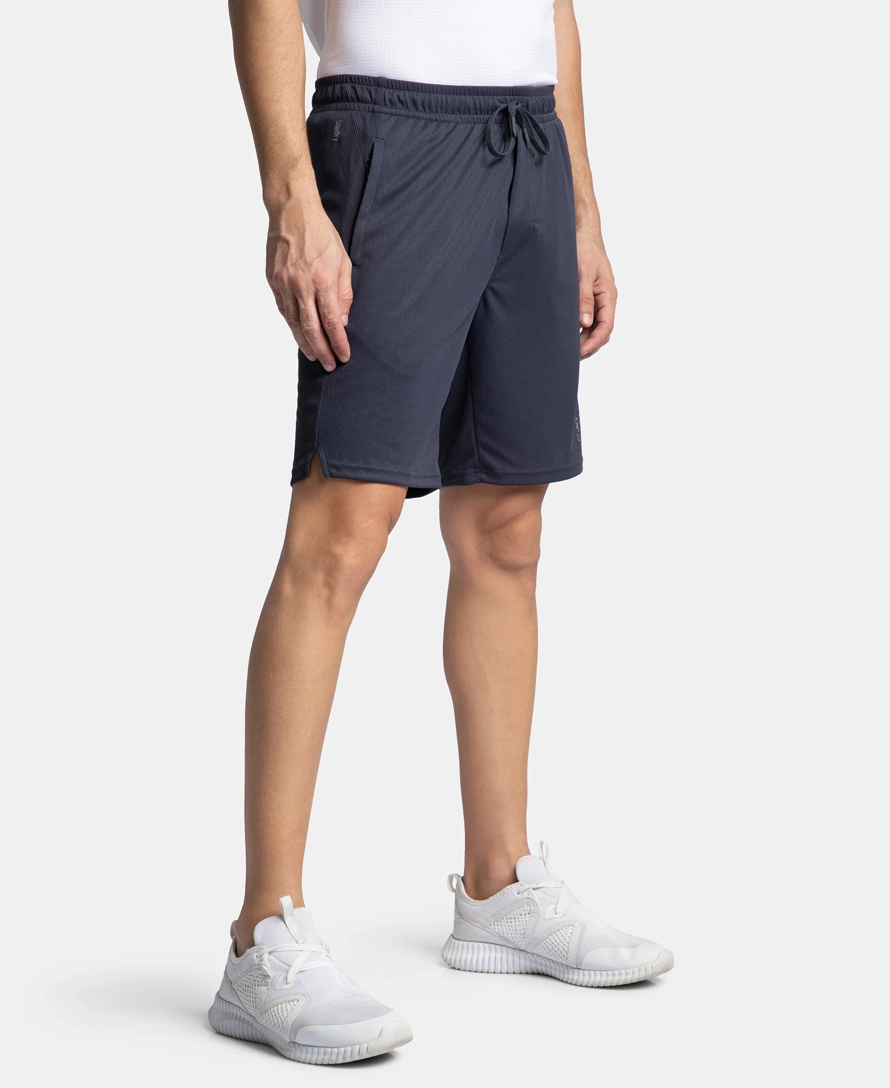Lightweight and Breathable Microfiber Shorts with StayFresh Treatment - Graphite - Image 2