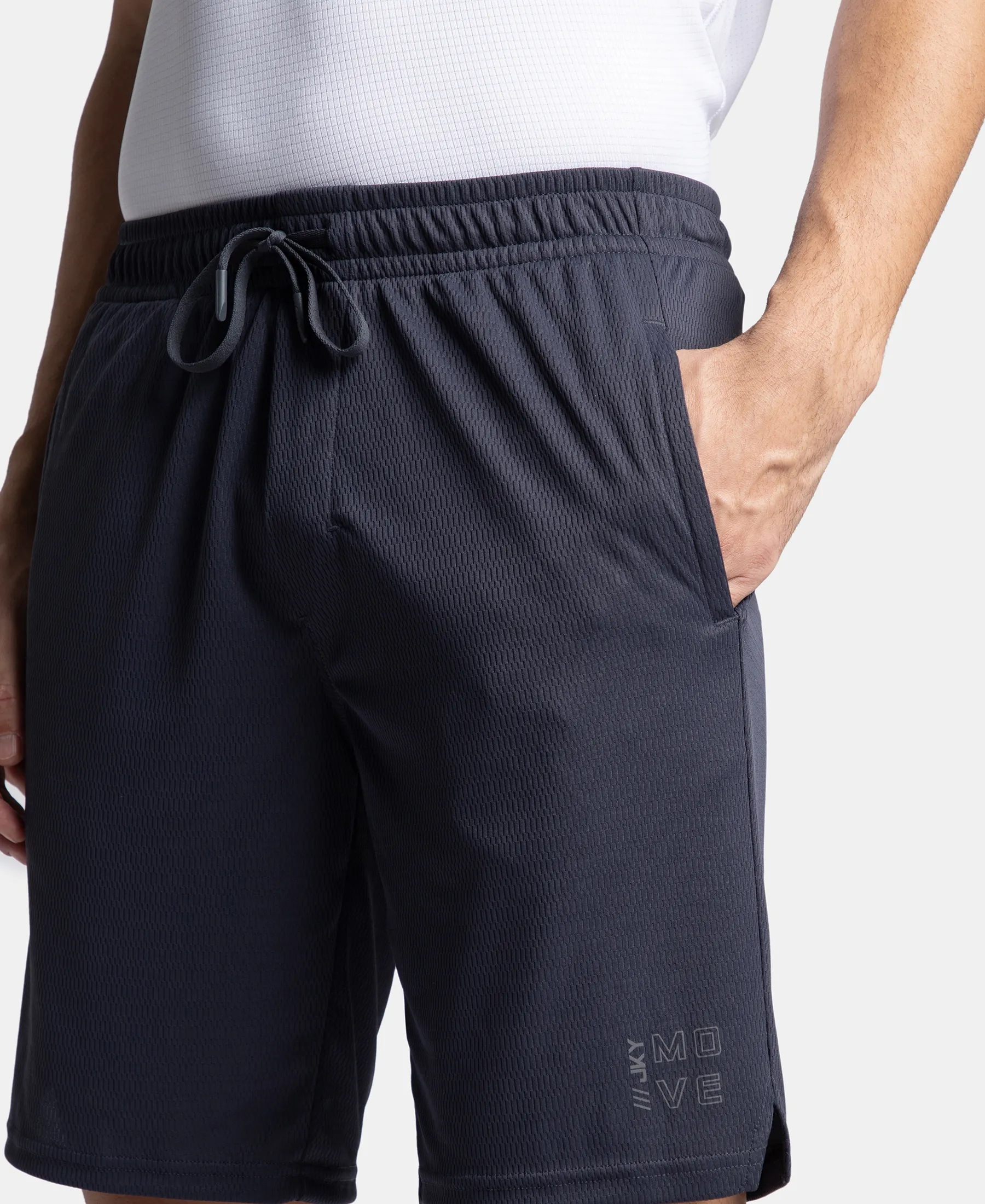 Lightweight and Breathable Microfiber Shorts with StayFresh Treatment - Graphite - Image 7