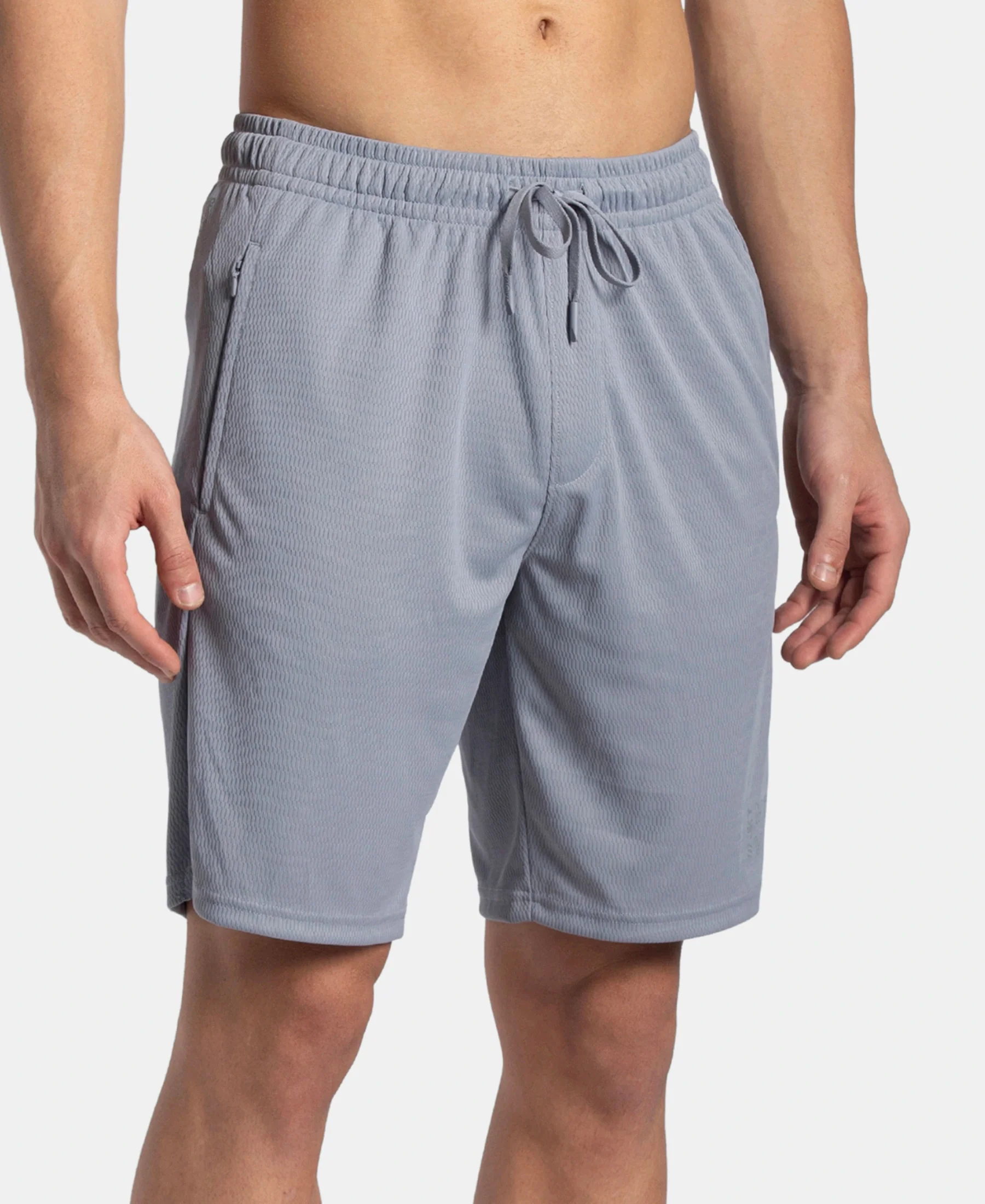 Lightweight and Breathable Microfiber Shorts with StayFresh Treatment - Grey - Image 2