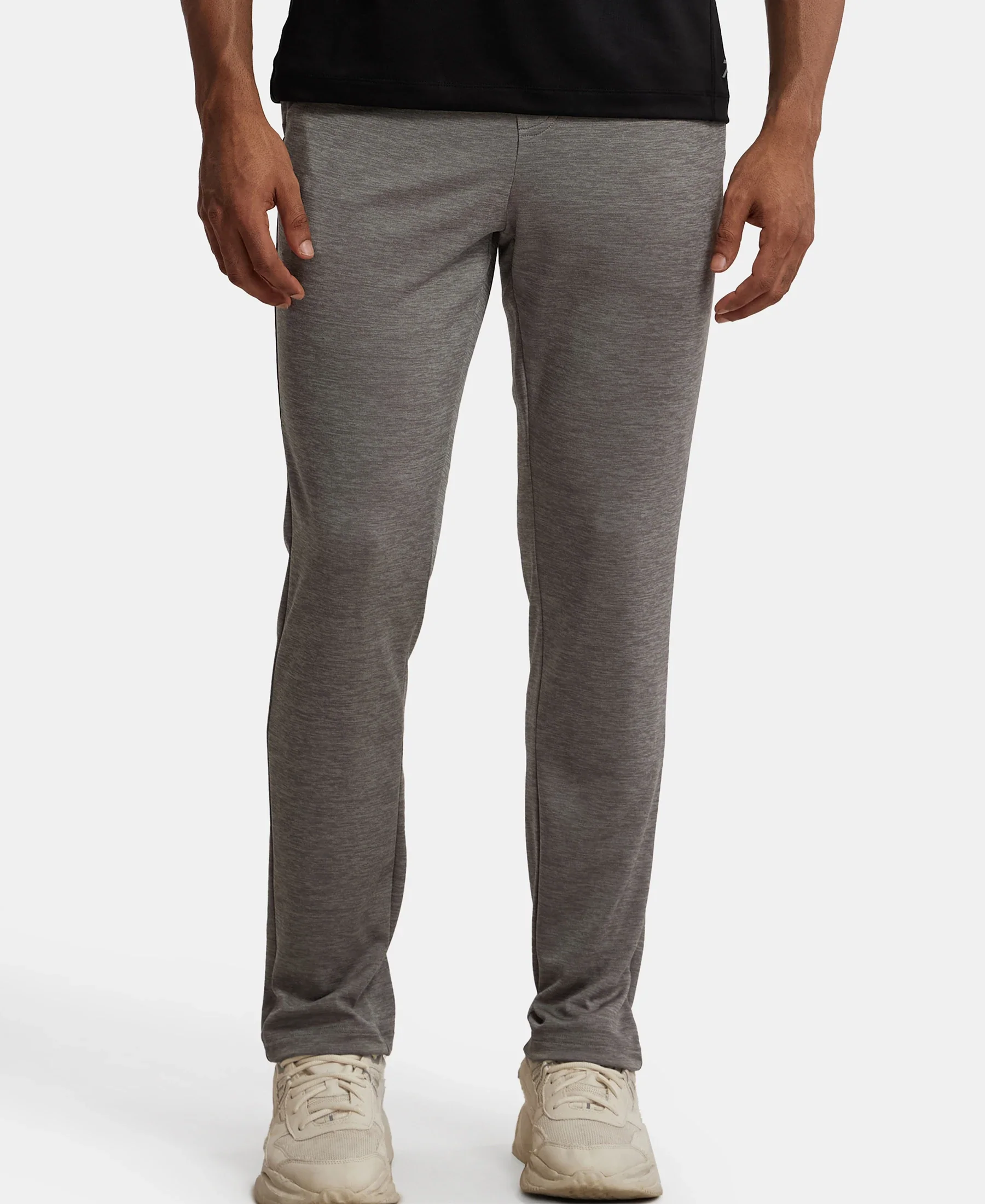 Lightweight Microfiber Trackpant with Zipper Pockets and StayFresh Treatment - Performance Grey - Image 5