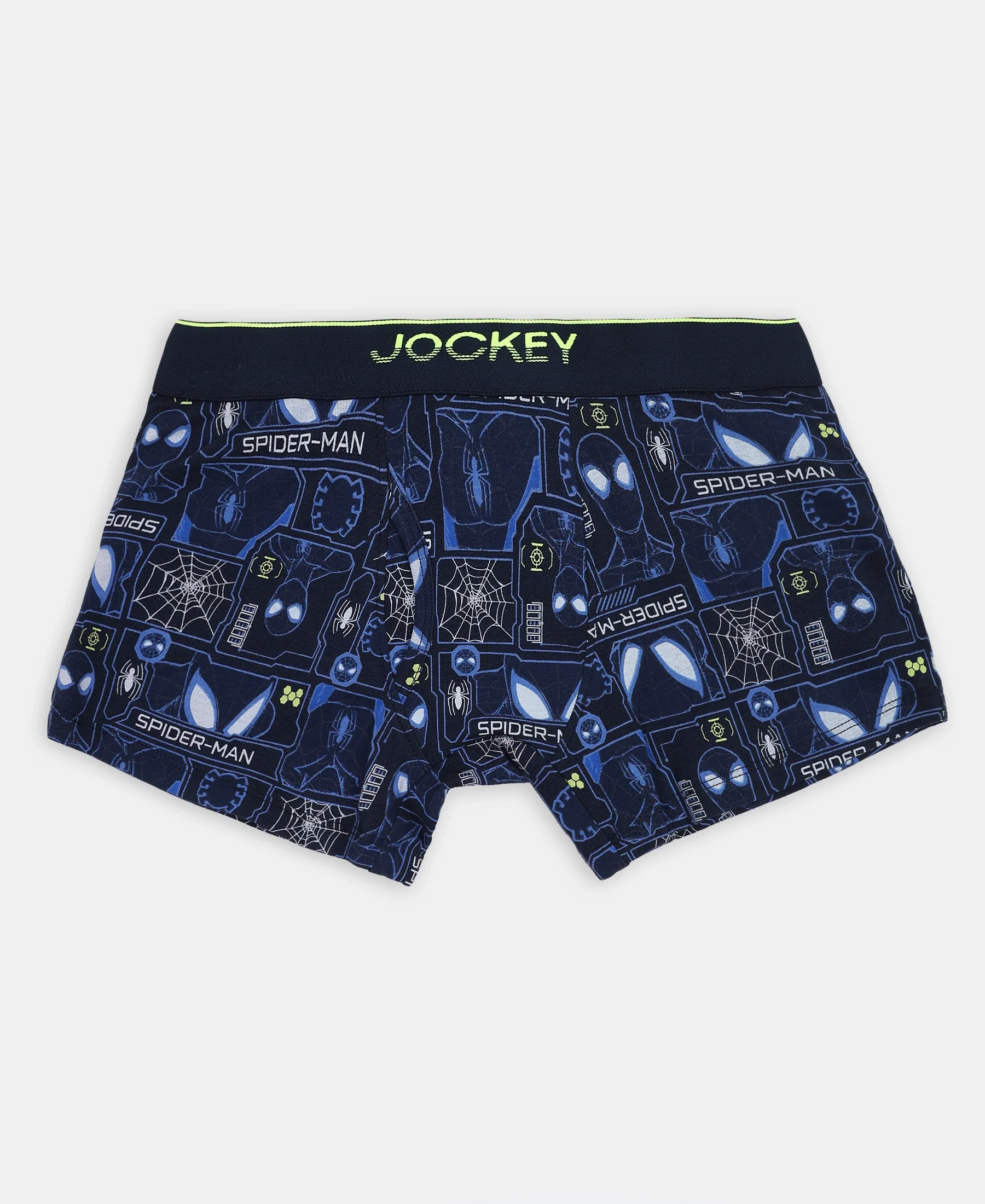 Marvel Spiderman Super Combed Cotton Elastane Stretch Printed Trunk with Ultrasoft Waistband - Navy & Chilli Pepper (Pack of 2) - Image 7