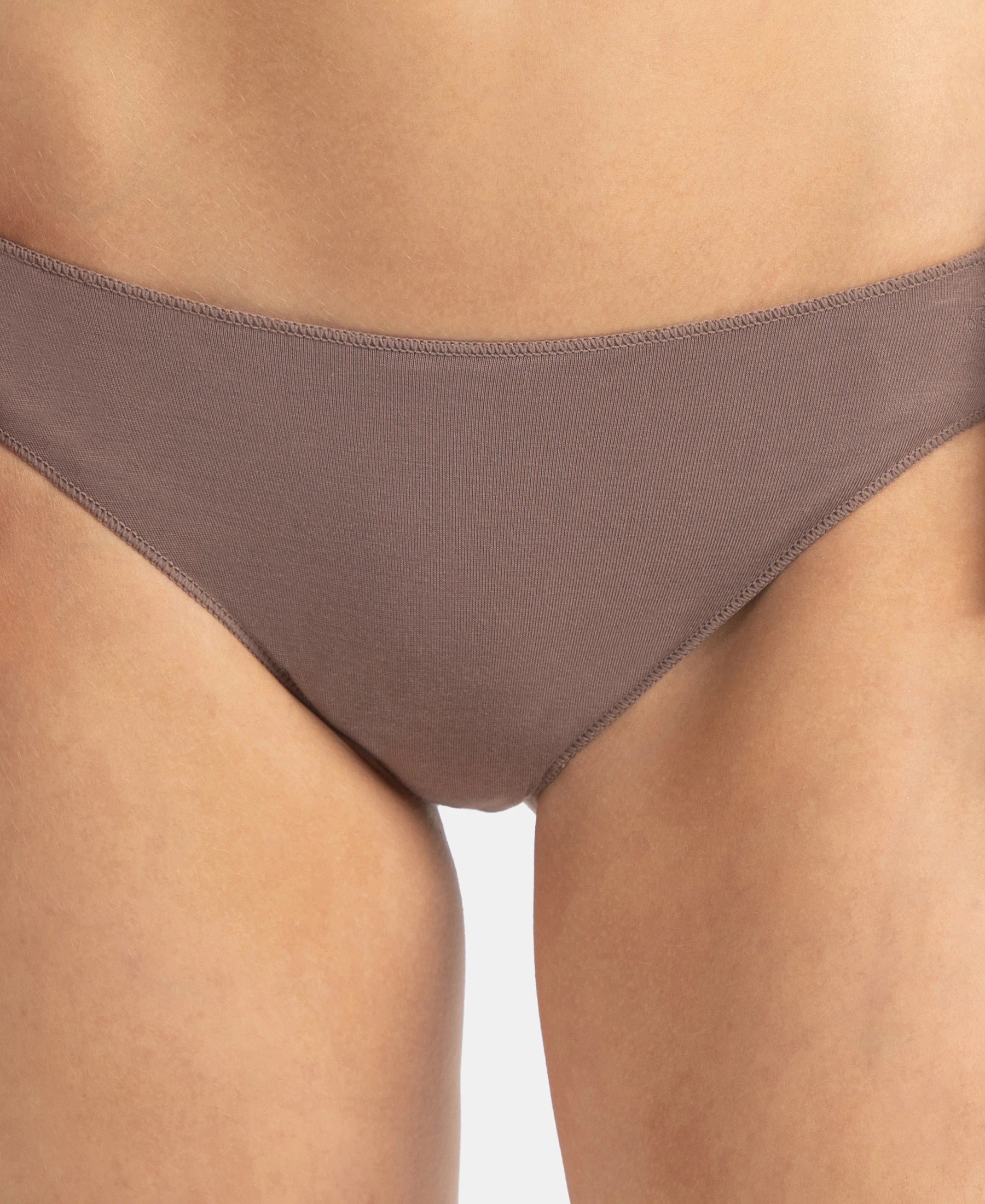 Medium Coverage Micro Modal Elastane Stretch Bikini With Concealed Waistband and StayFresh Treatment - Cashmere Rose & Deep Taupe (Pack of 2) - Image 14