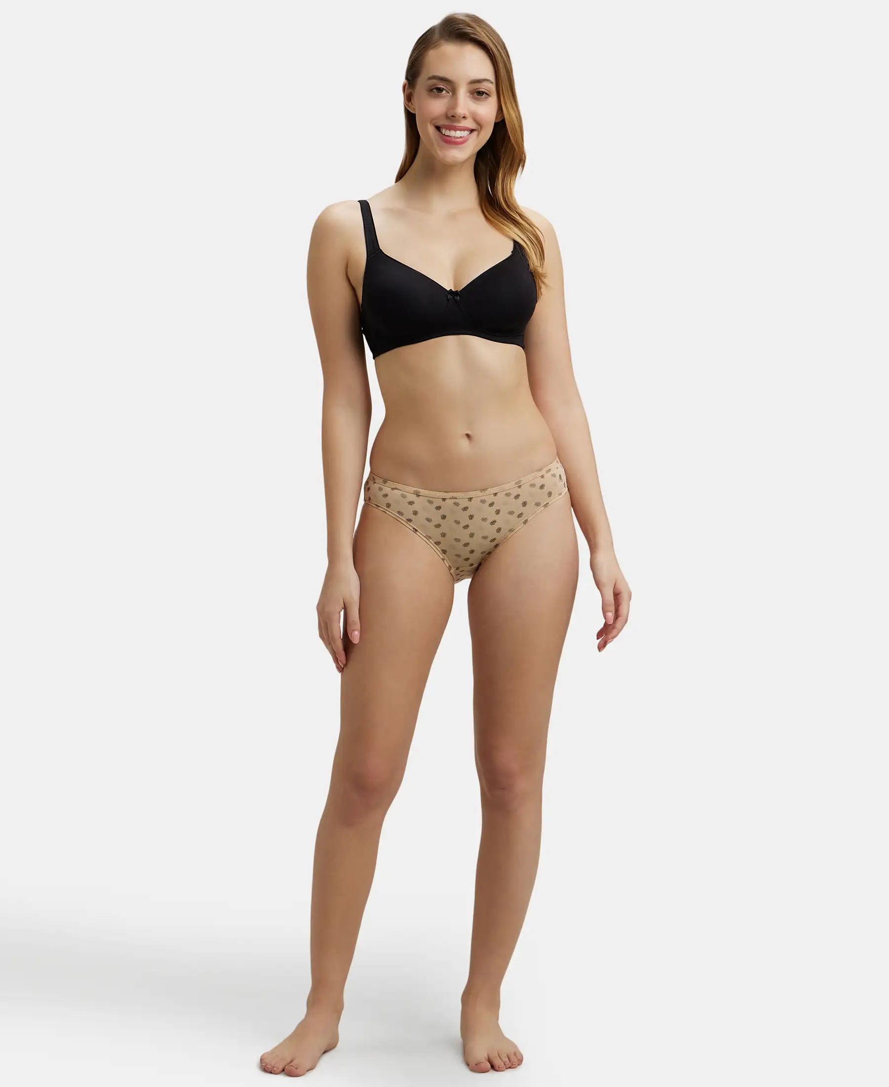 Medium Coverage Super Combed Cotton Elastane Stretch Bikini With Concealed Waistband and StayFresh Treatment - Assorted Prints (Pack of 2) - Image 8