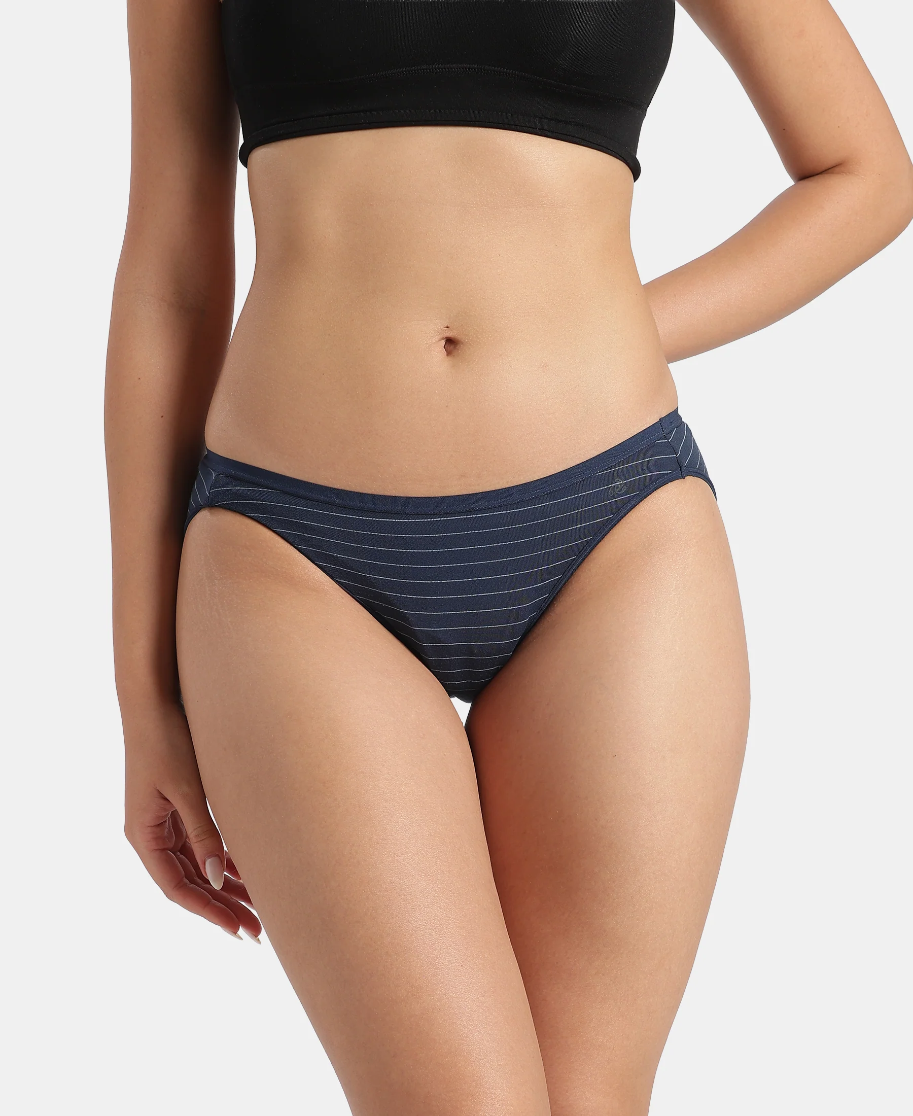Medium Coverage TENCEL™ Micro Modal Elastane Stretch Bikini With Ultrasoft Waistband - Assorted (Pack of 3) - Image 3