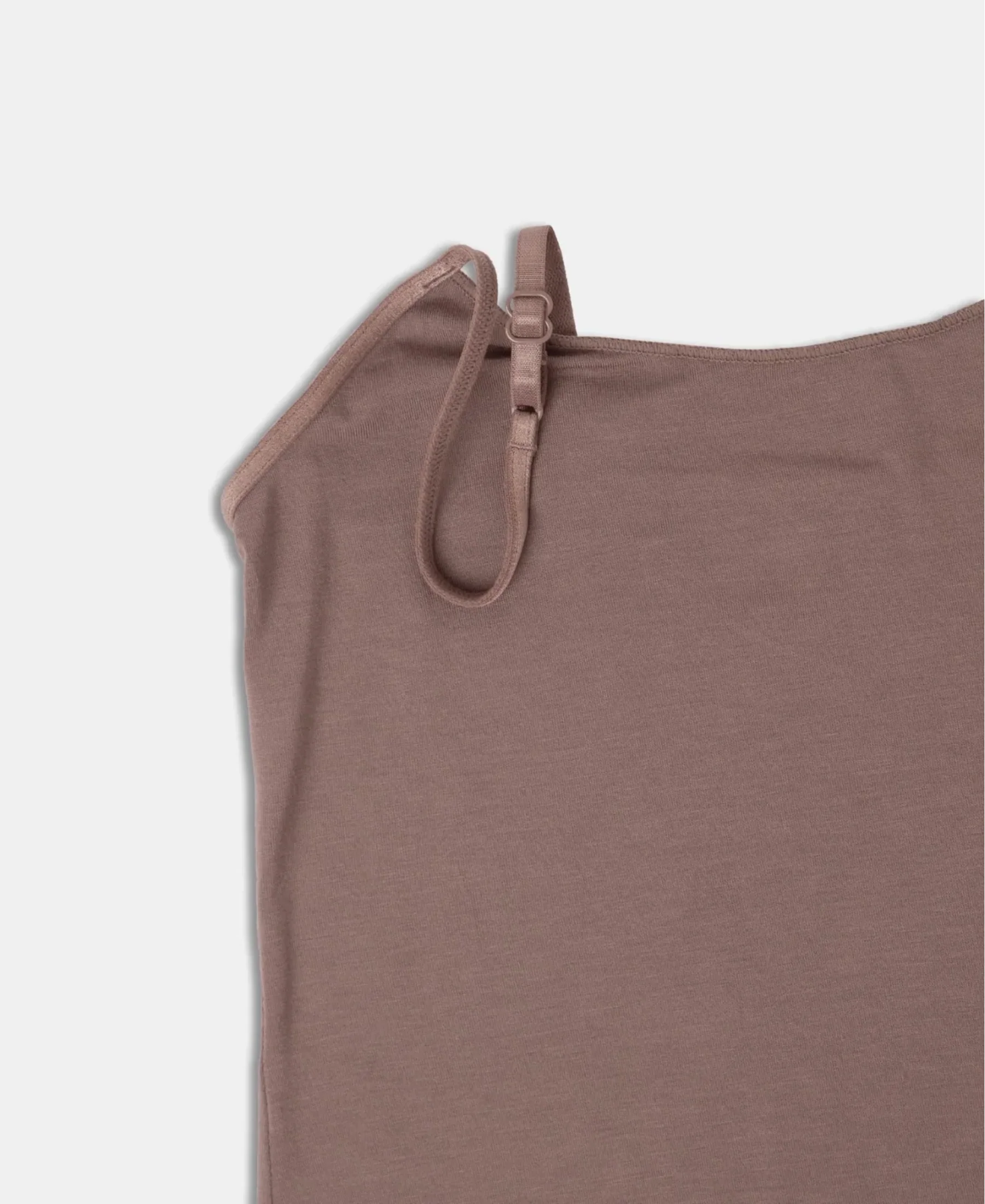 Micro Modal Elastane Stretch Camisole with Adjustable Straps and StayFresh Treatment - Deep Taupe - Image 9