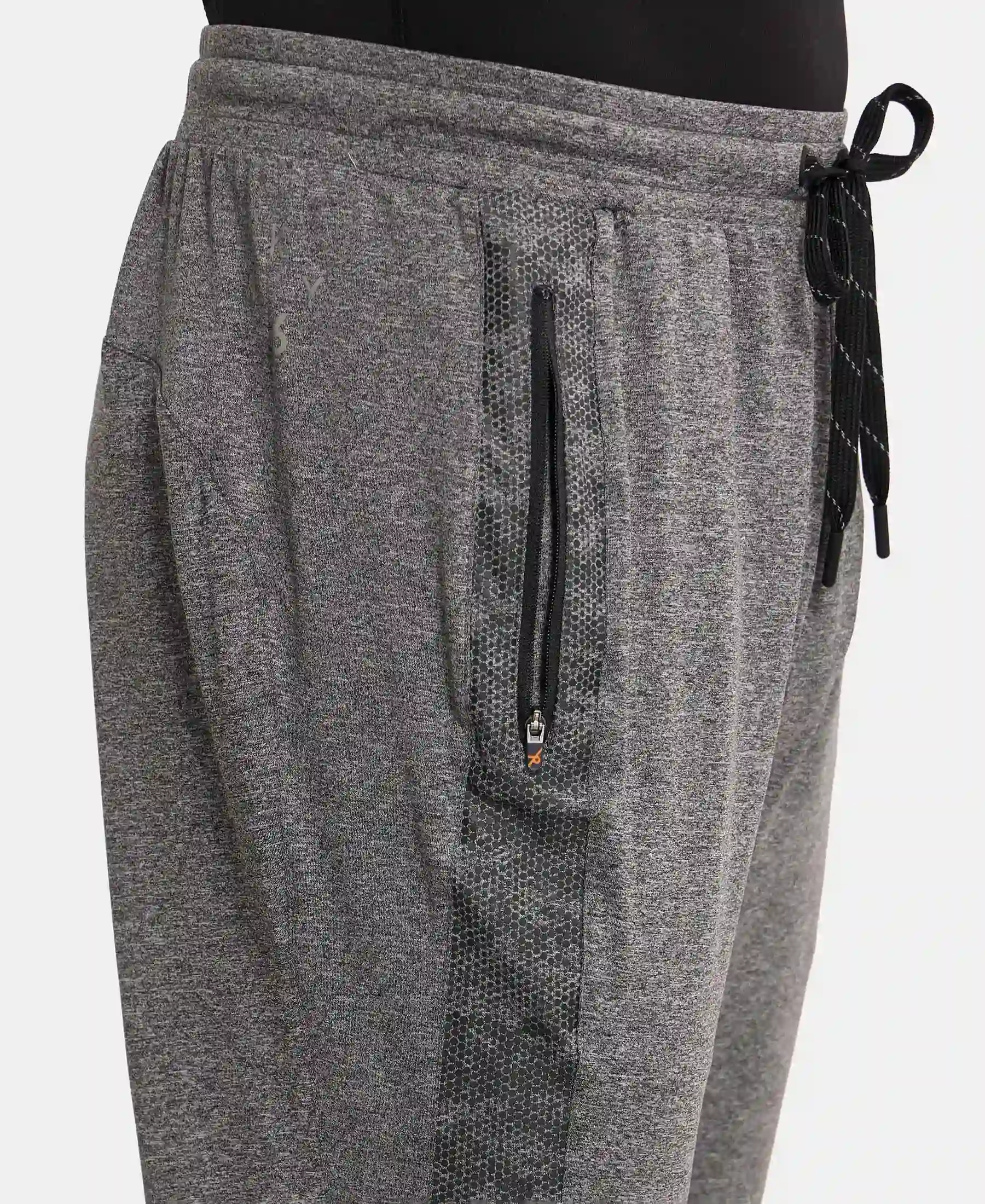 Microfiber Elastane Stretch Jogger with Zipper Pockets and StayDry Treatment - Black Grindle - Image 7