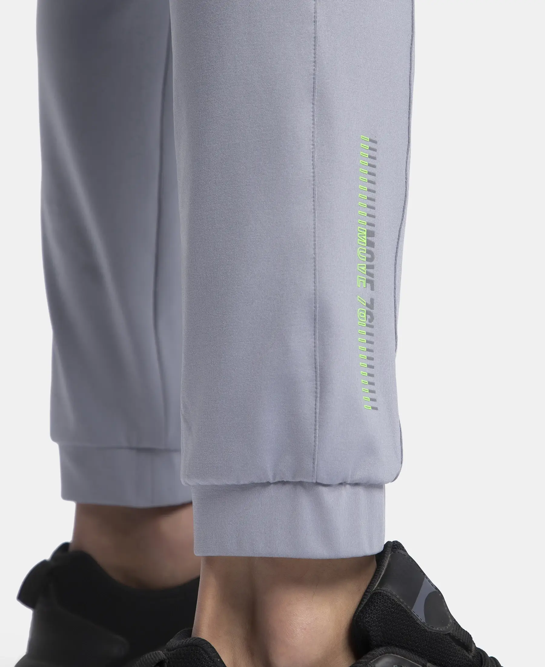 Microfiber Elastane Stretch Jogger with Zipper Pockets and StayDry Treatment - CP Grey - Image 8