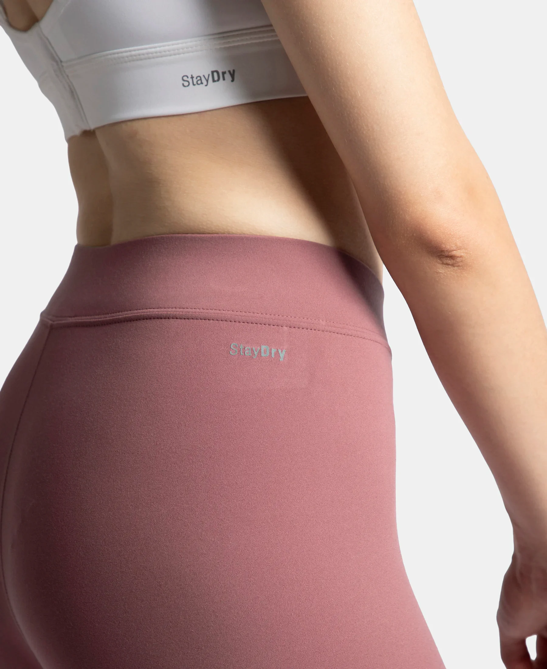 Microfiber Elastane Stretch Performance Leggings with Elasticated Waistband - Wild Ginger - Image 7
