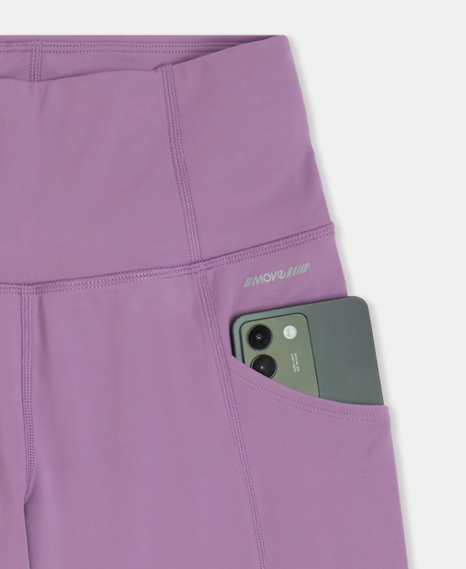 Microfiber Elastane Stretch Slim Fit Shorts with Side Pockets - Chinese Violet - Image 9