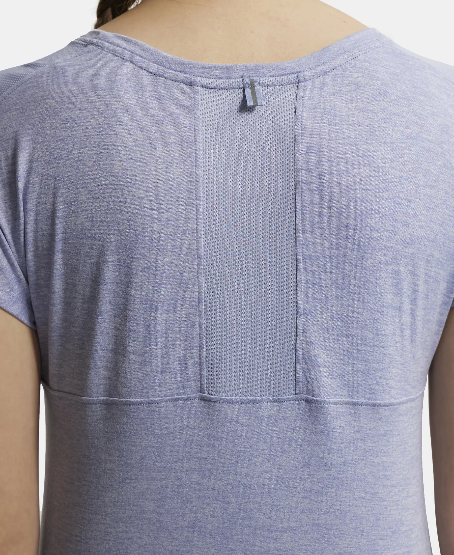 Microfiber Fabric Breathable Mesh Relaxed Fit Graphic Printed Round Neck Half Sleeve T-Shirt - Eventide - Image 9