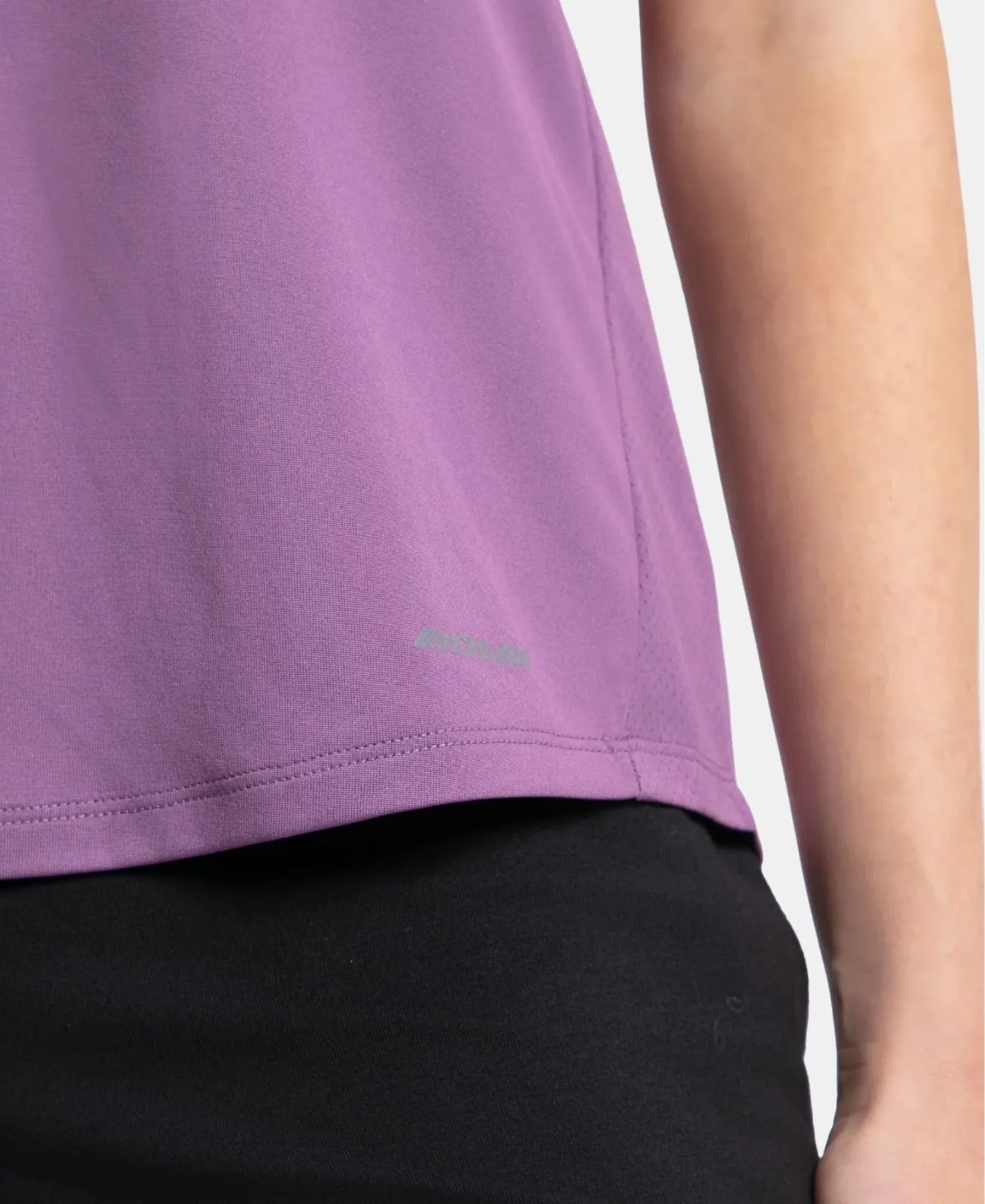 Microfiber Fabric Graphic Printed Tank Top With Breathable Mesh - Chinese Violet - Image 8