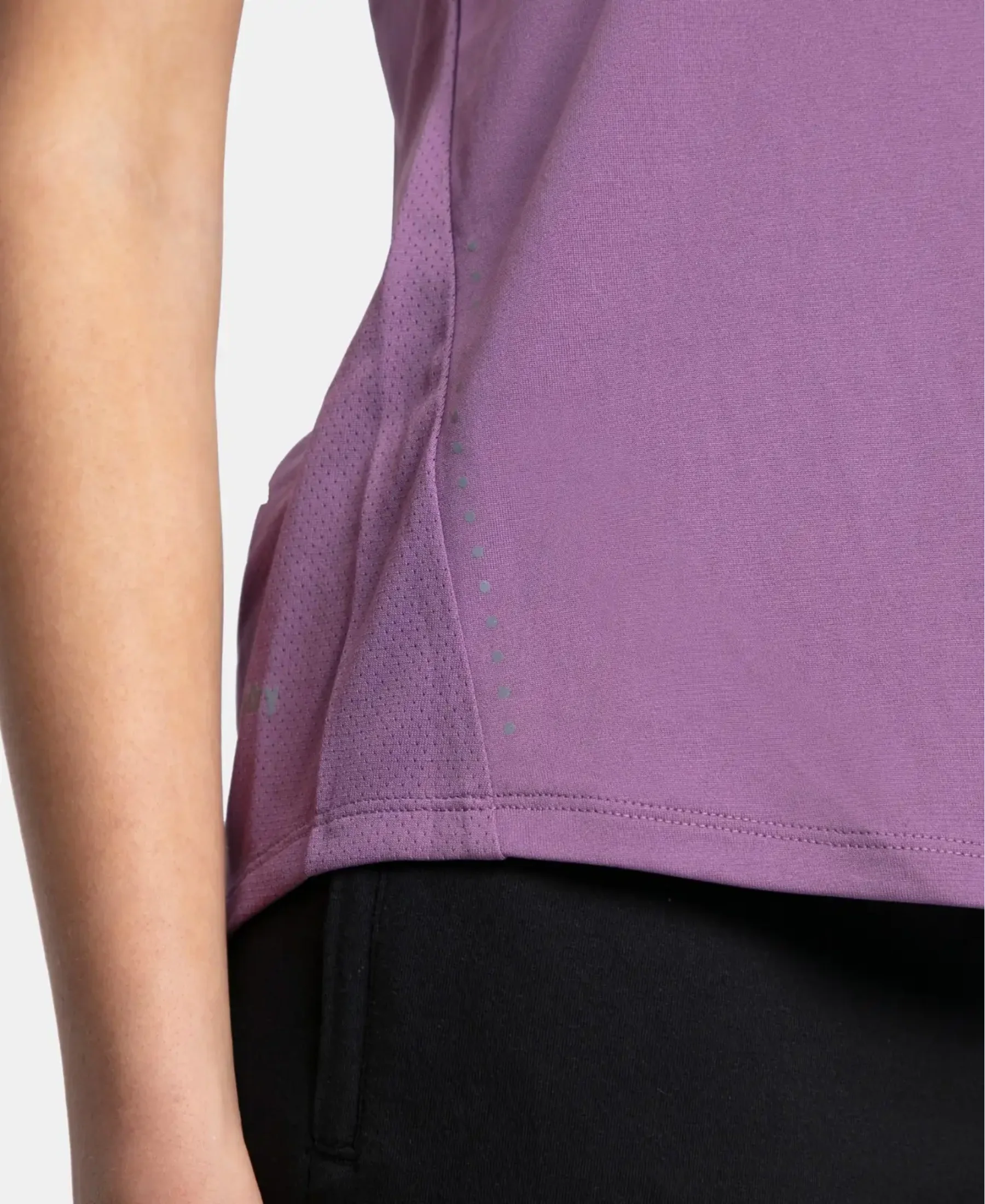 Microfiber Fabric Graphic Printed Tank Top With Breathable Mesh - Chinese Violet - Image 9