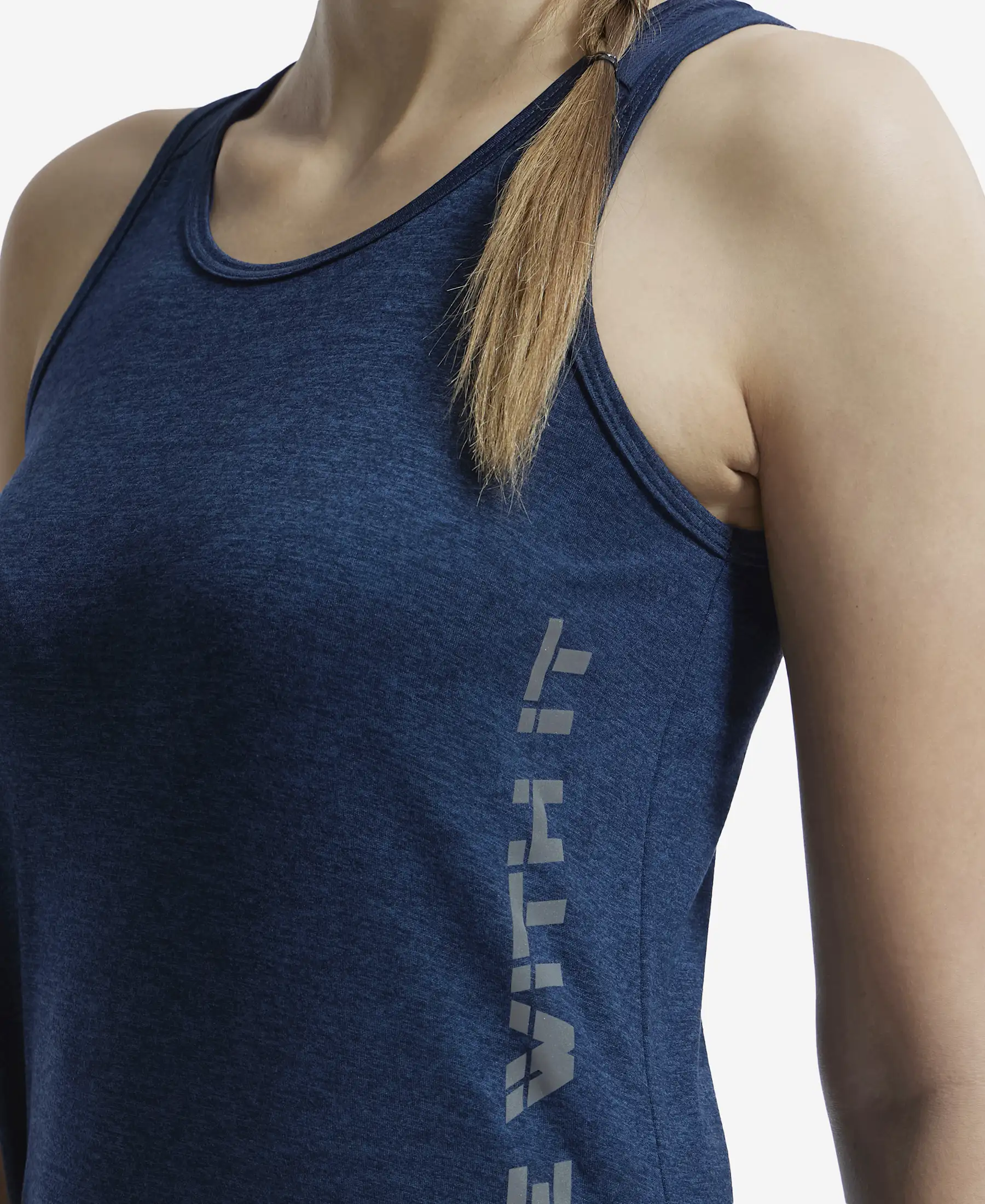 Microfiber Fabric Graphic Printed Tank Top With Breathable Mesh - Cosmic Sapphire - Image 7