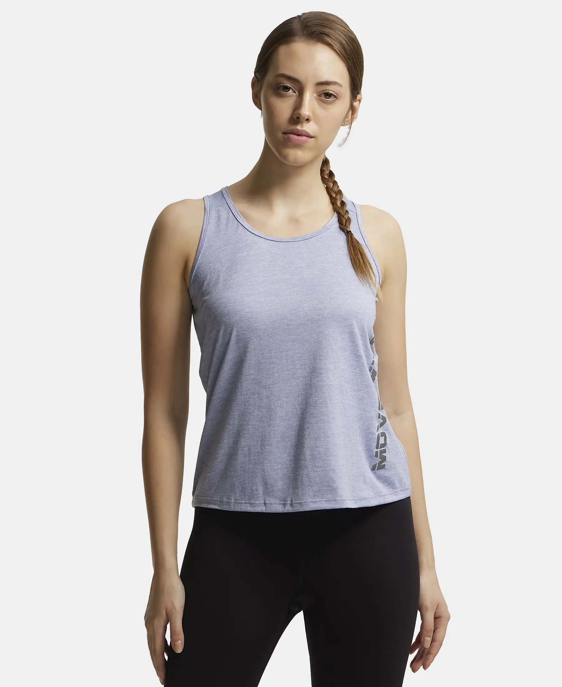 Microfiber Fabric Graphic Printed Tank Top With Breathable Mesh - Even Tide