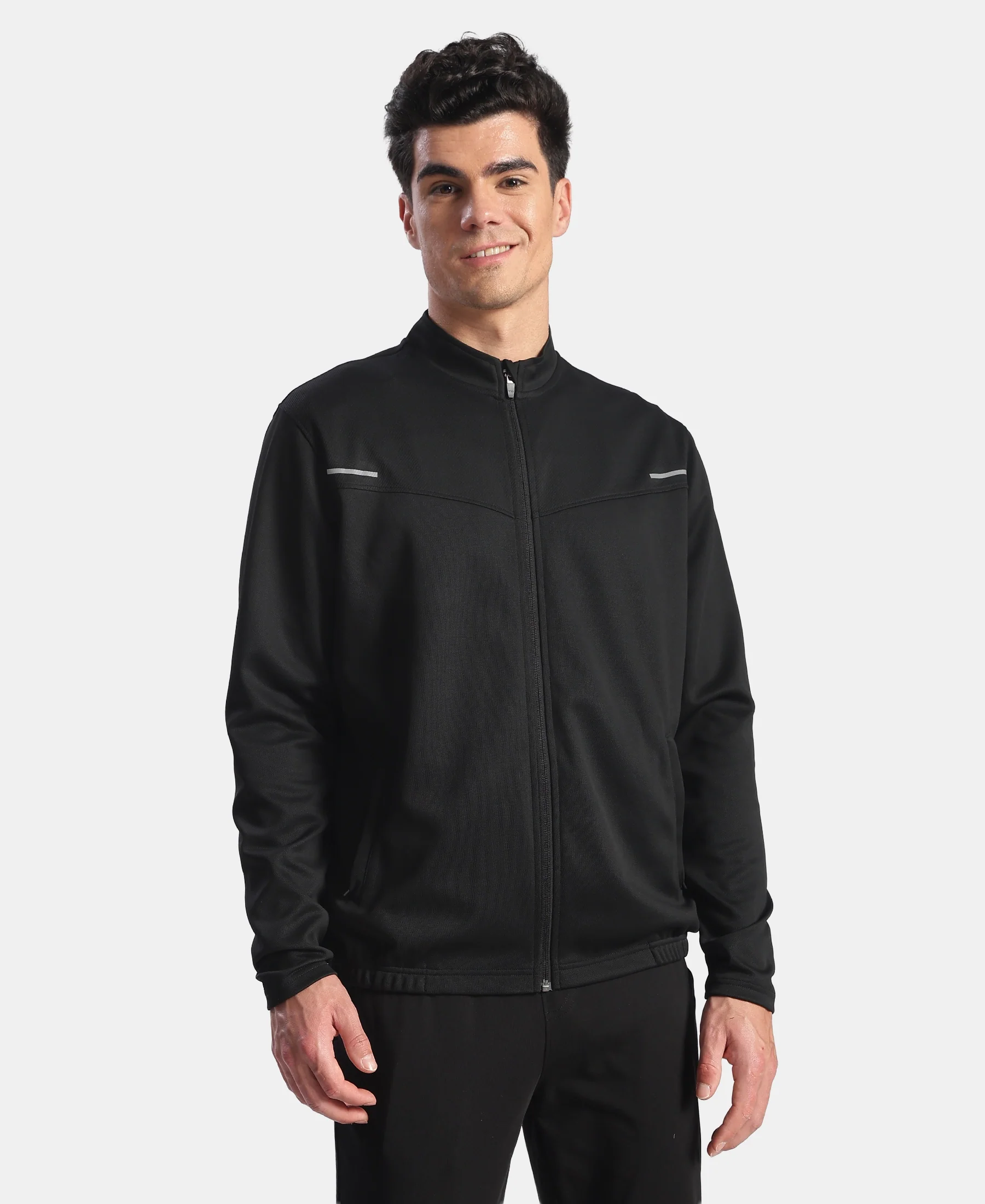 Microfiber Fabric Jacket with StayFresh Treatment - Black - Image 2