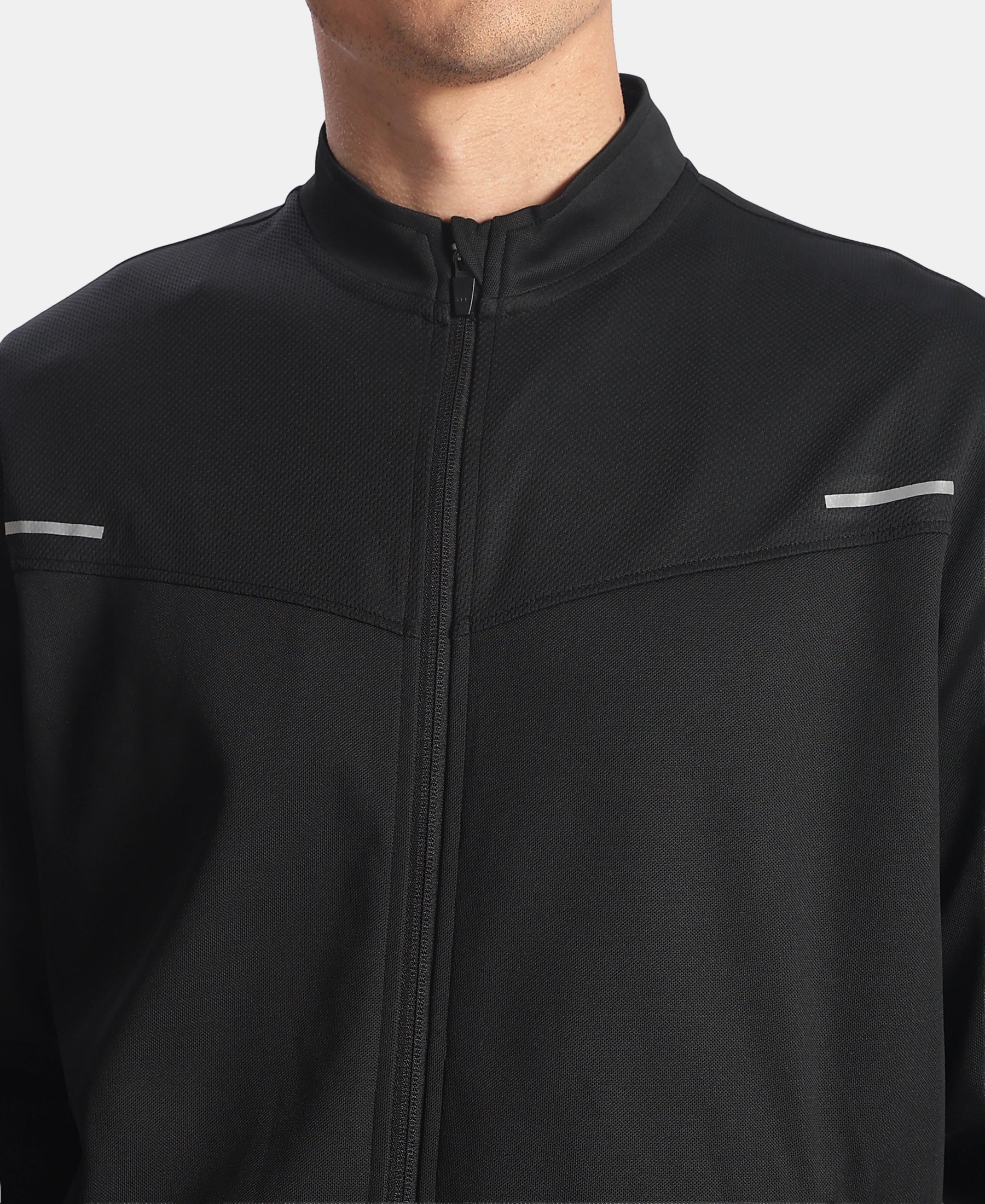 Microfiber Fabric Jacket with StayFresh Treatment - Black - Image 7