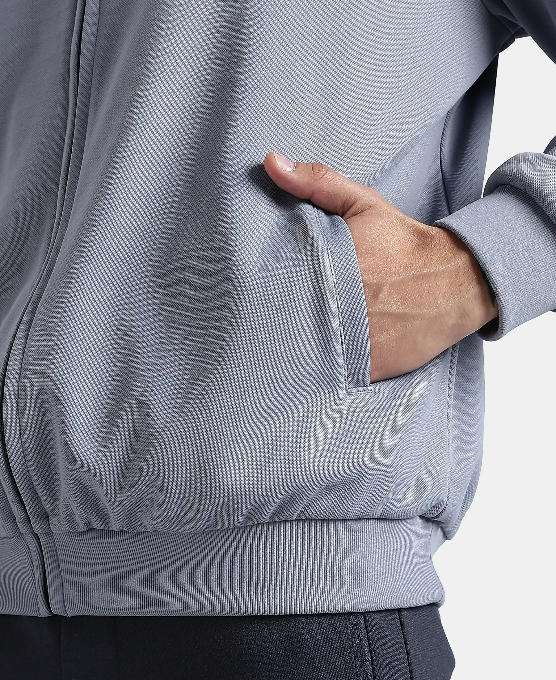 Microfiber Fabric Jacket with StayFresh Treatment - Grey - Image 8