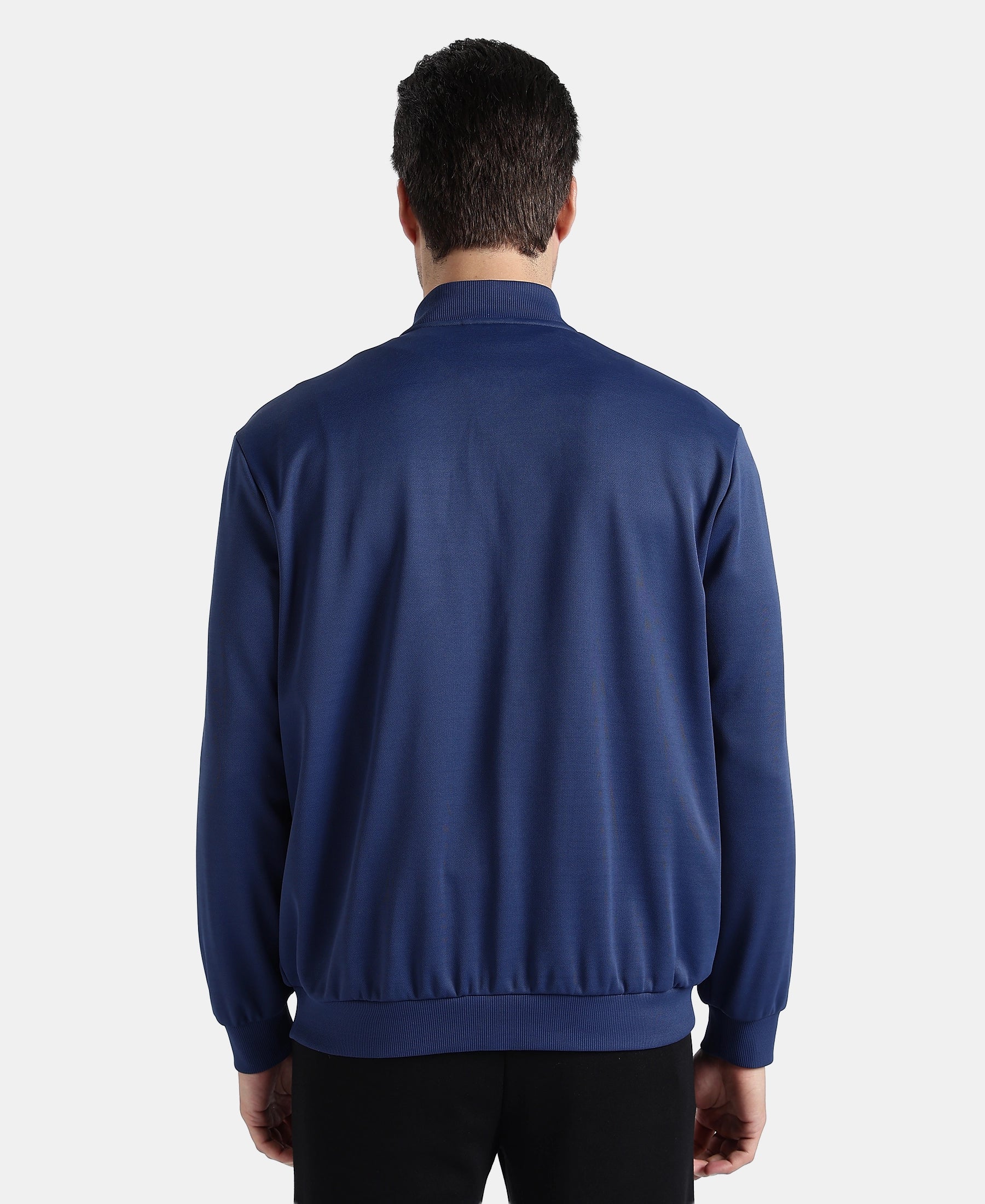 Microfiber Fabric Jacket with StayFresh Treatment - Navy - Image 3