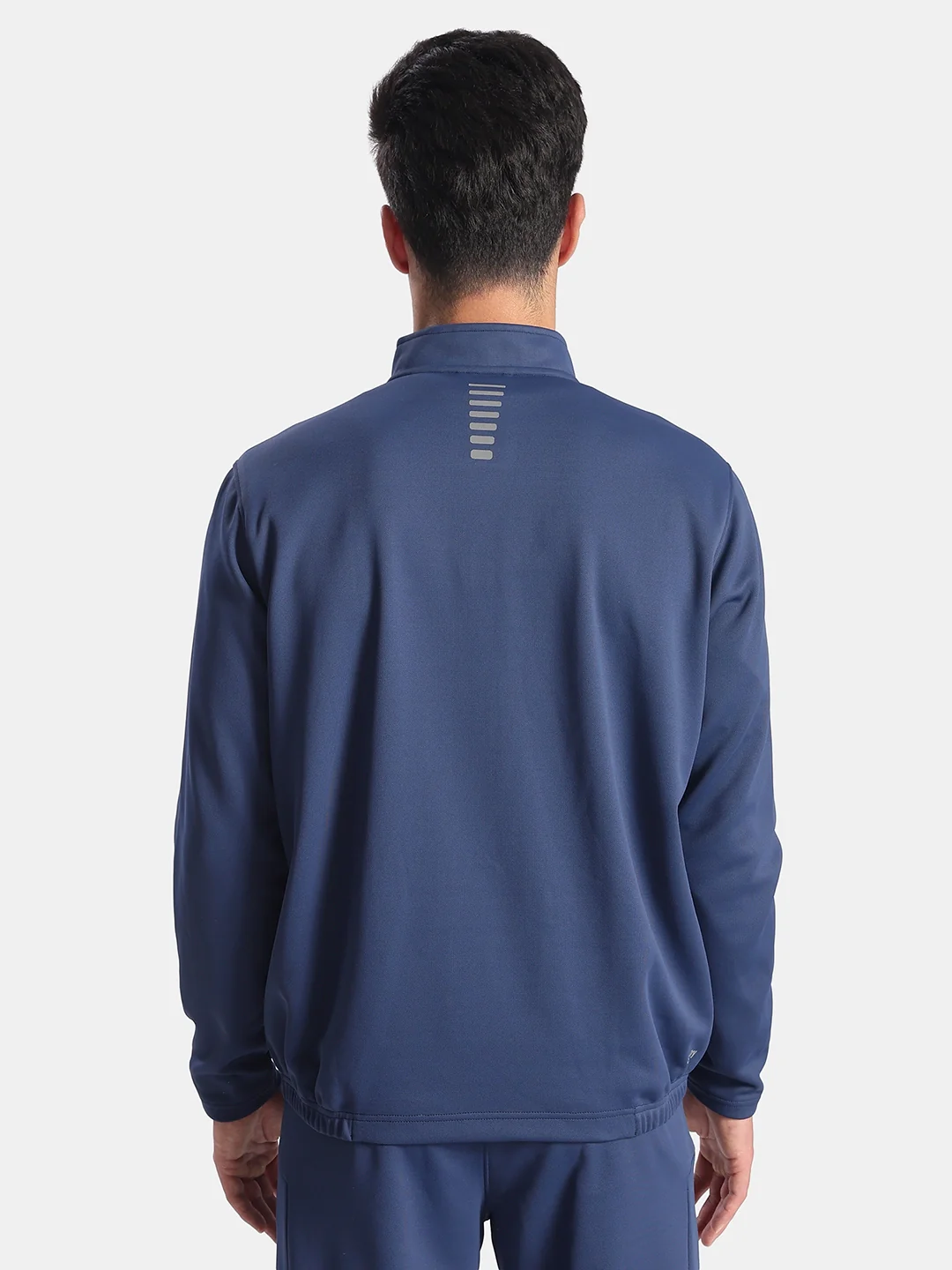 Microfiber Fabric Jacket with StayFresh Treatment - Navy & Grey - Image 3