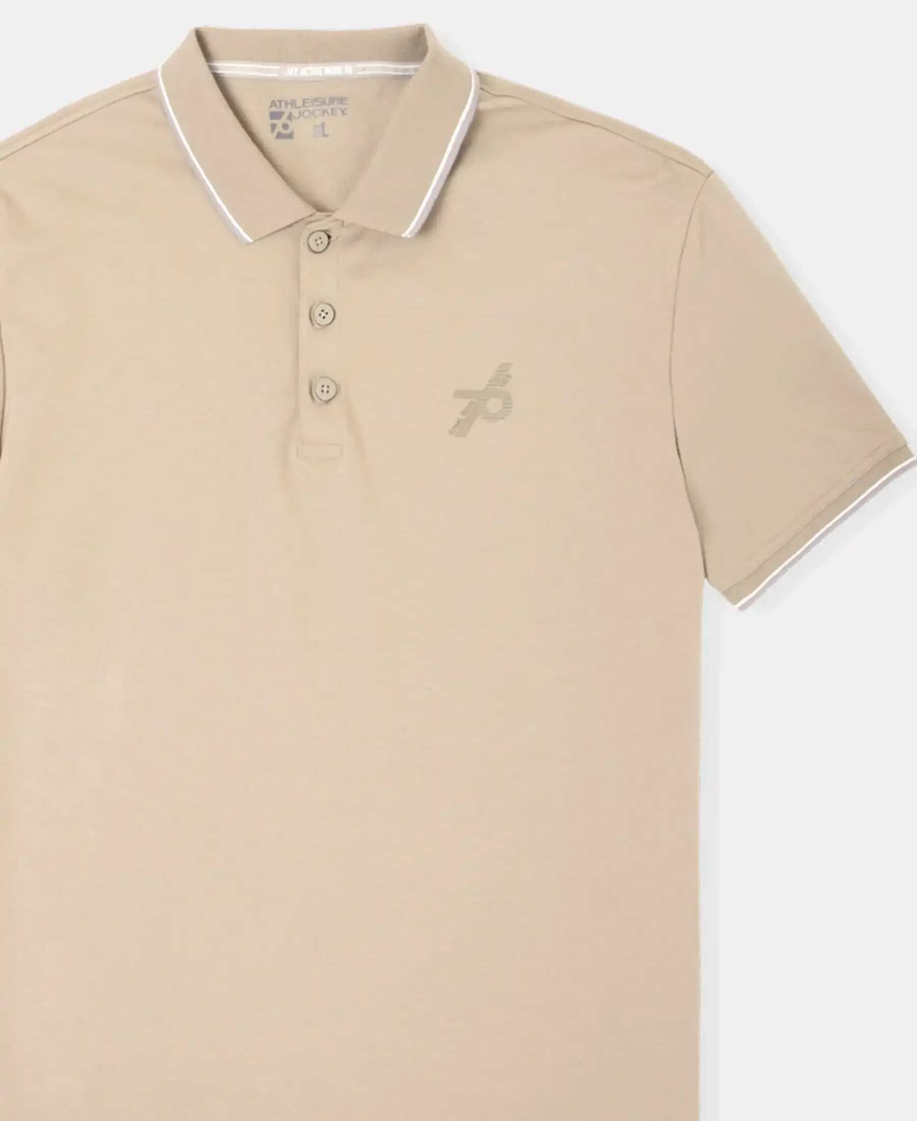 Pack of 2 Super Combed Cotton Rich Solid Half Sleeve Polo T-Shirt - Desert Taupe & Nirvana - Image 9