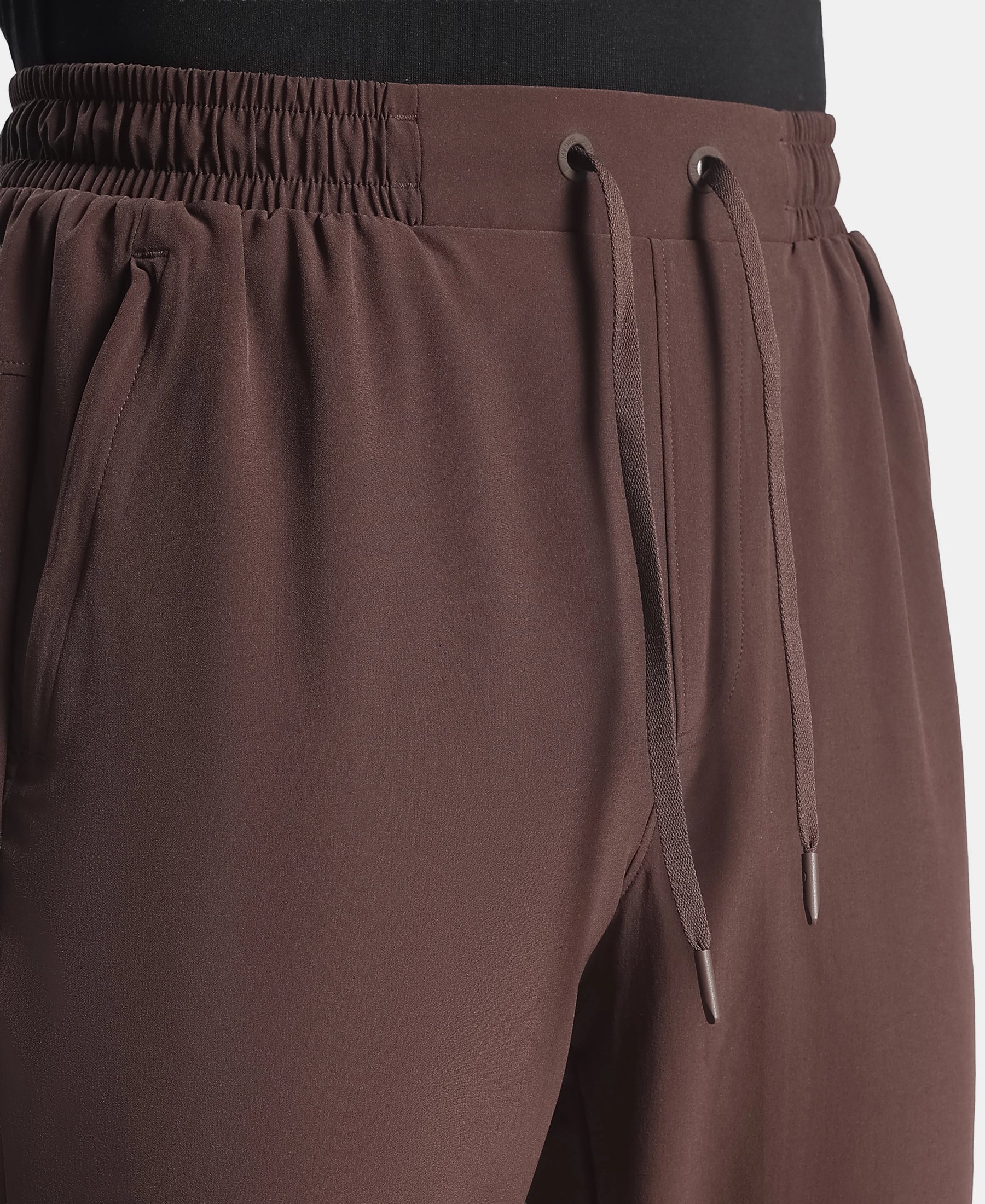 Recycled Microfiber Elastane Stretch Trackpant with Zipper Pockets and StayFresh Treatment - Java - Image 10