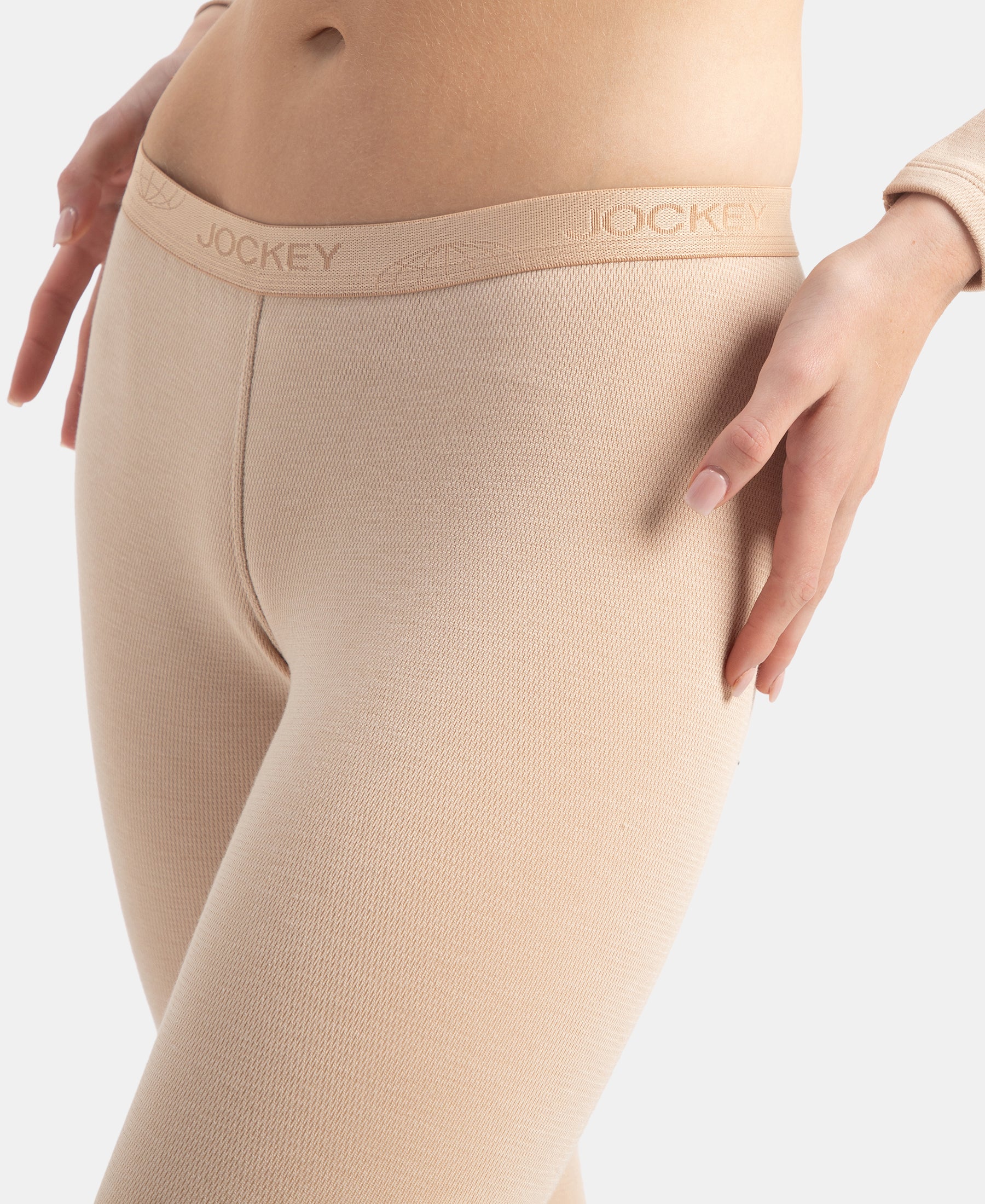 Ultra Warmth Soft Touch Microfiber Elastane Stretch Fleece Fabric Thermal Leggings with StayWarm Technology - Skin - Image 7