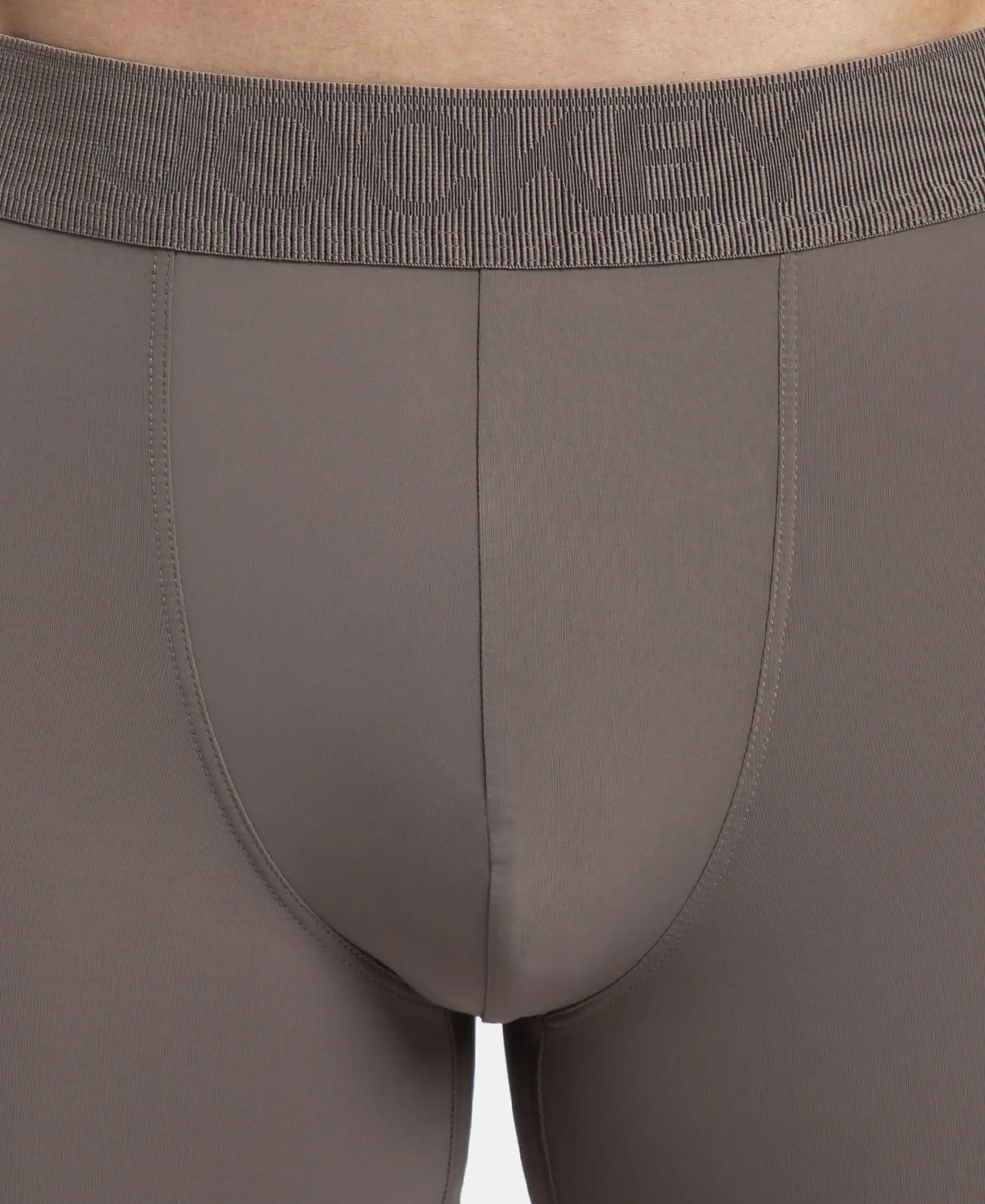 Soft Touch Recycled Microfiber Elastane Stretch Trunk with Ultrasoft Waistband - Dark Khaki - Image 6
