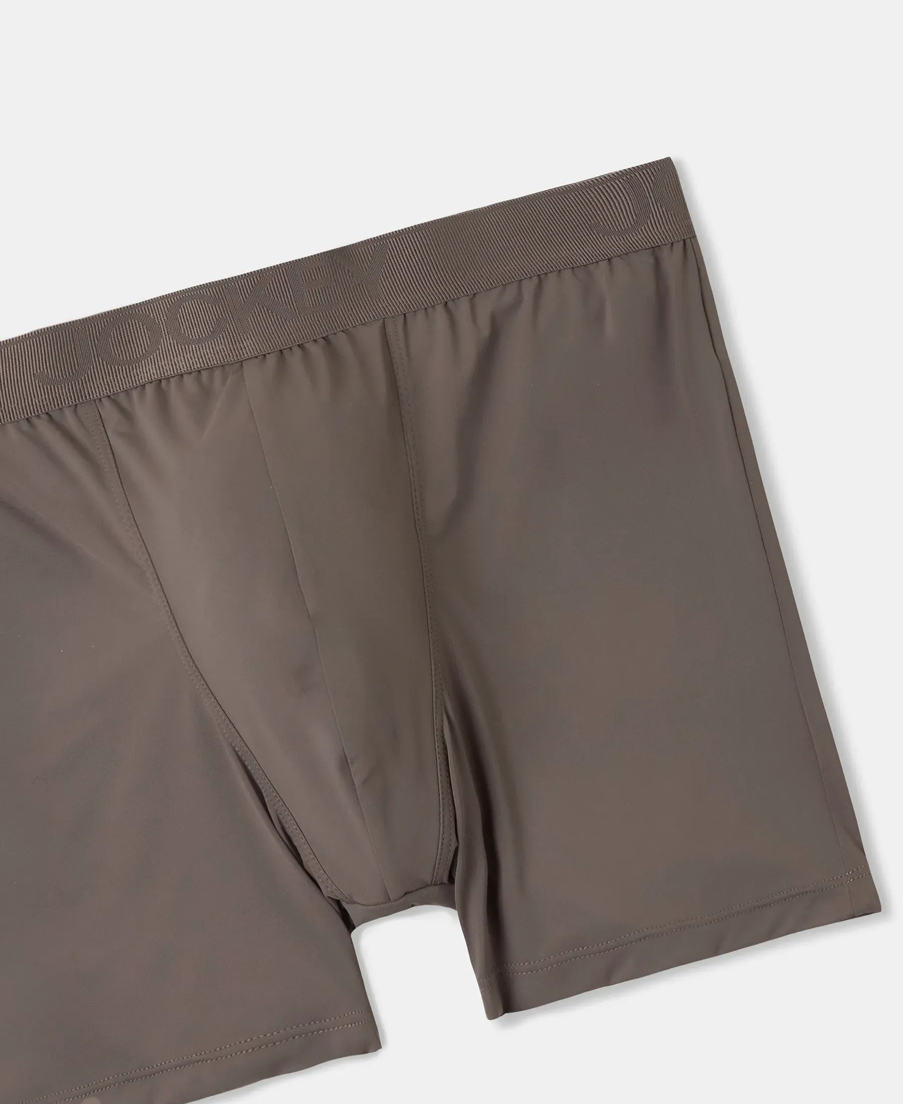 Soft Touch Recycled Microfiber Elastane Stretch Trunk with Ultrasoft Waistband - Dark Khaki - Image 8