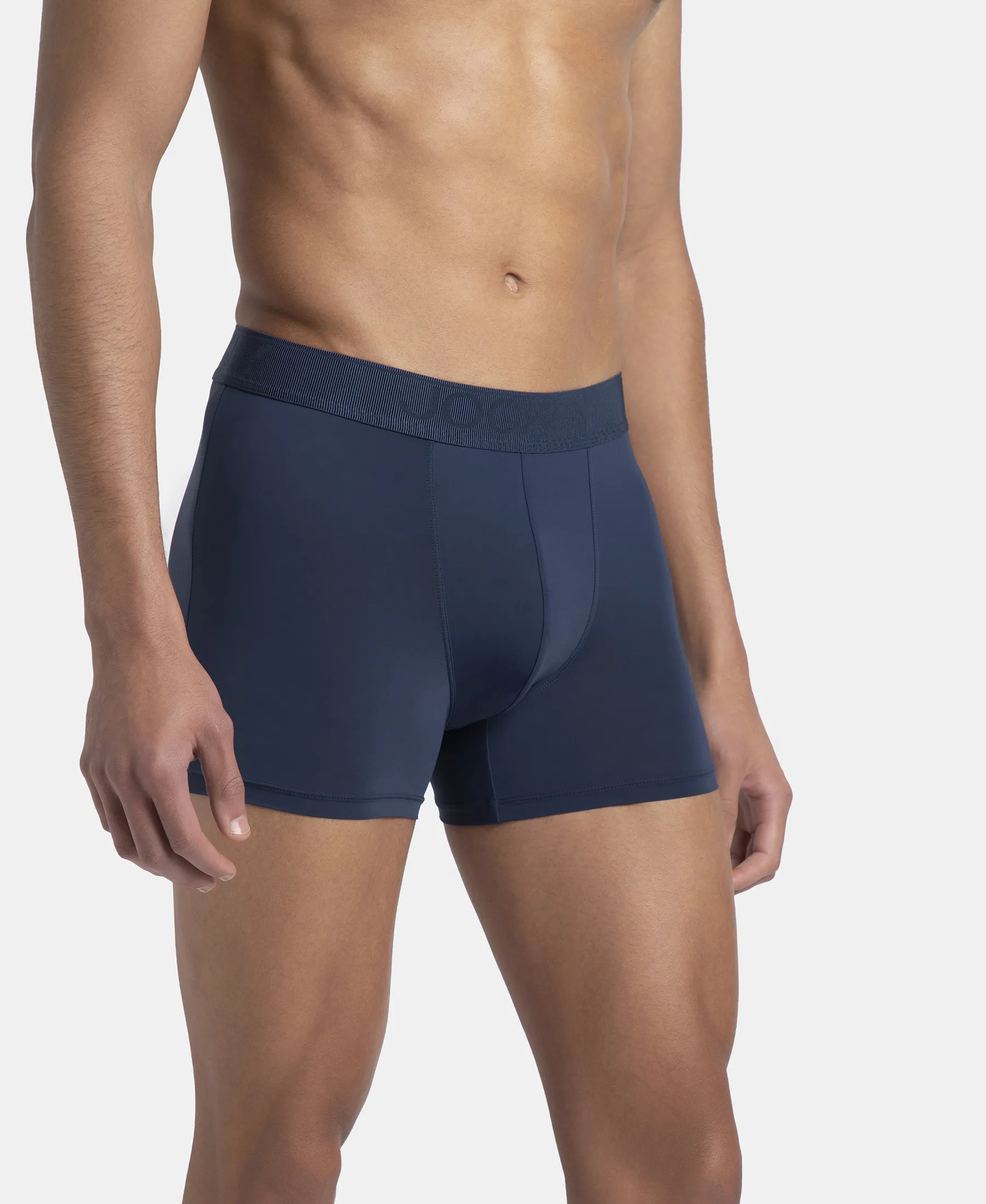 Soft Touch Recycled Microfiber Elastane Stretch Trunk with Ultrasoft Waistband - Insignia Blue - Image 2