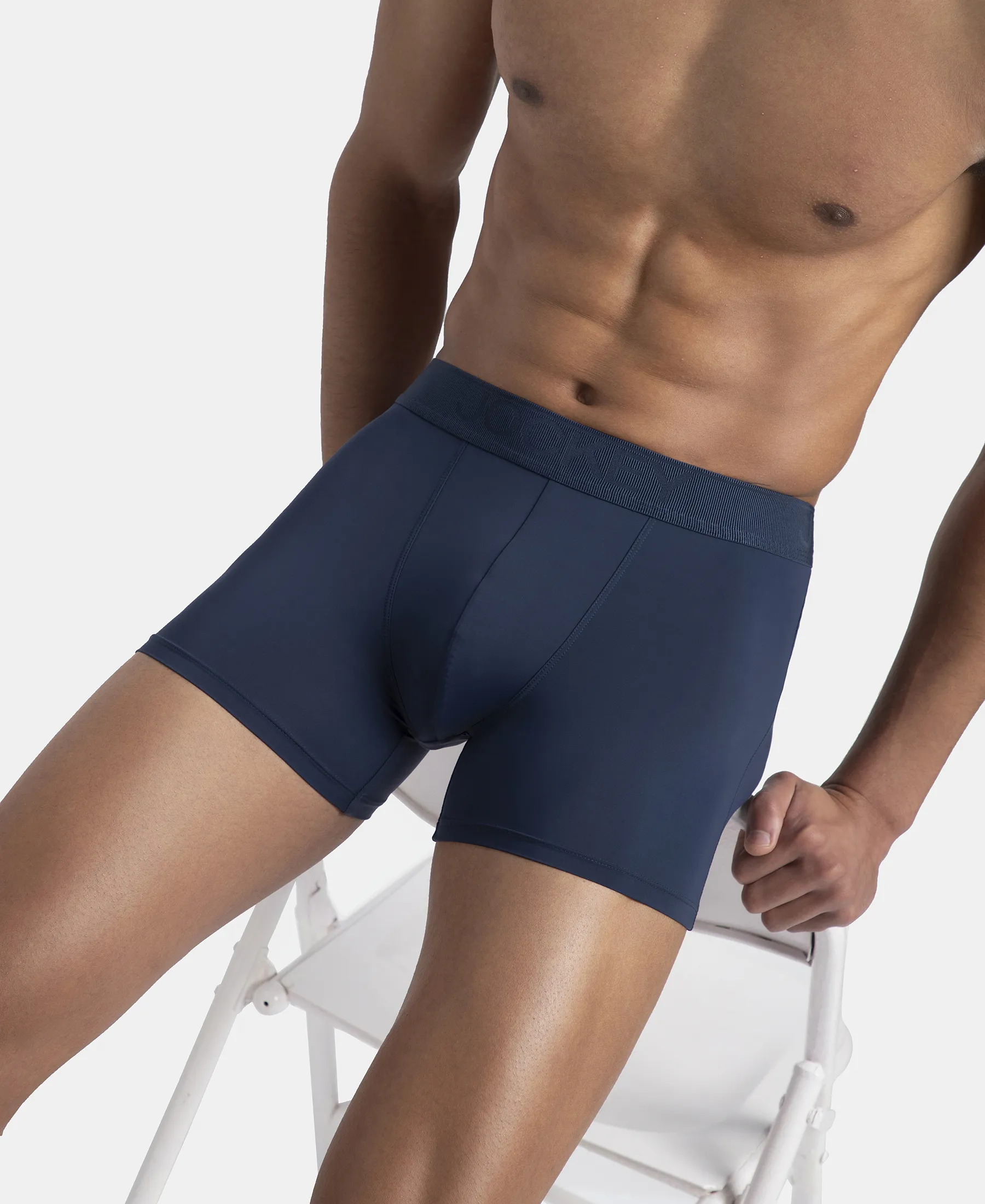 Soft Touch Recycled Microfiber Elastane Stretch Trunk with Ultrasoft Waistband - Insignia Blue - Image 5
