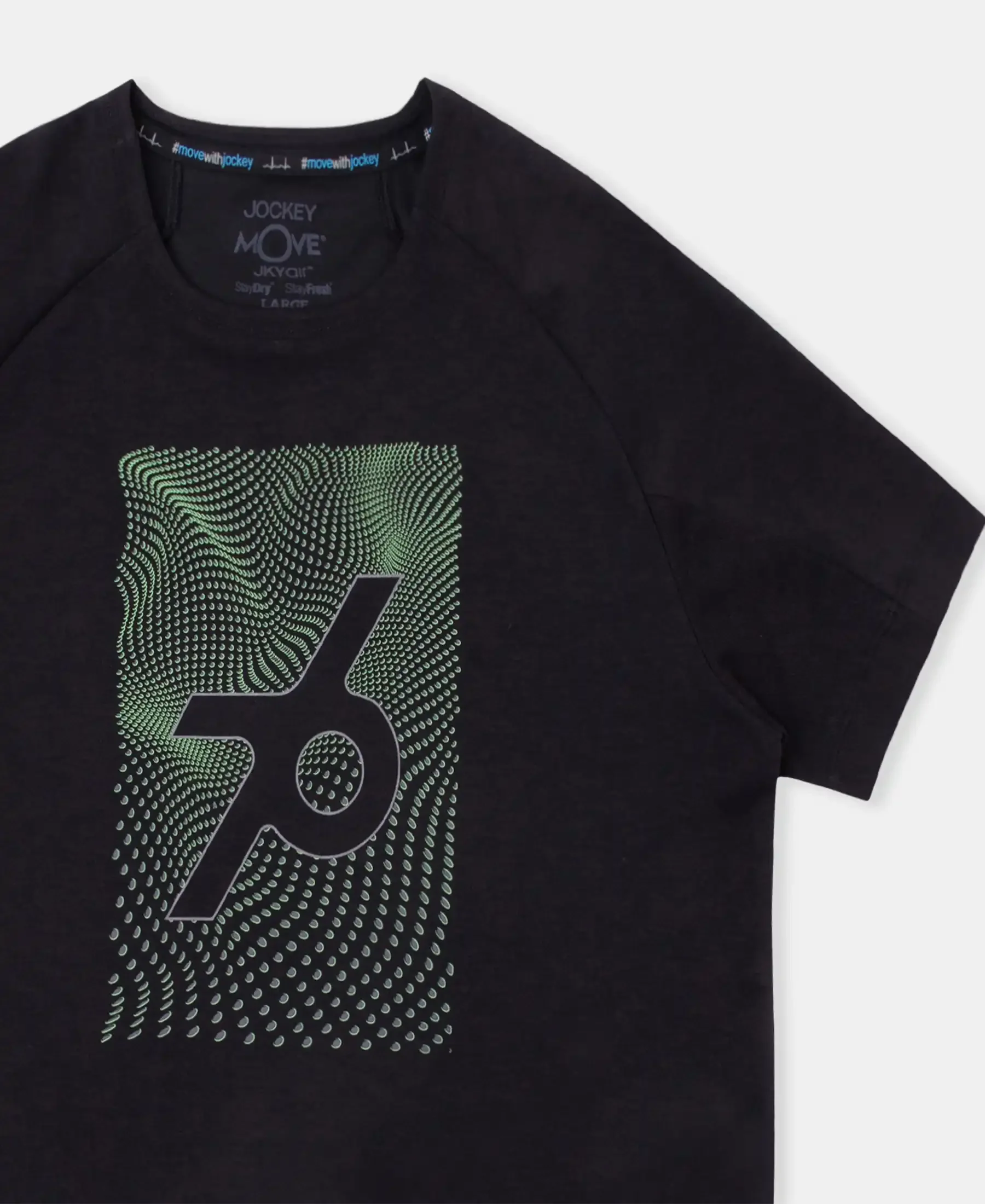 Super Combed Cotton Blend Graphic Printed Round Neck Half Sleeve T-Shirt with Stay Fresh Treatment - Black New - Image 9