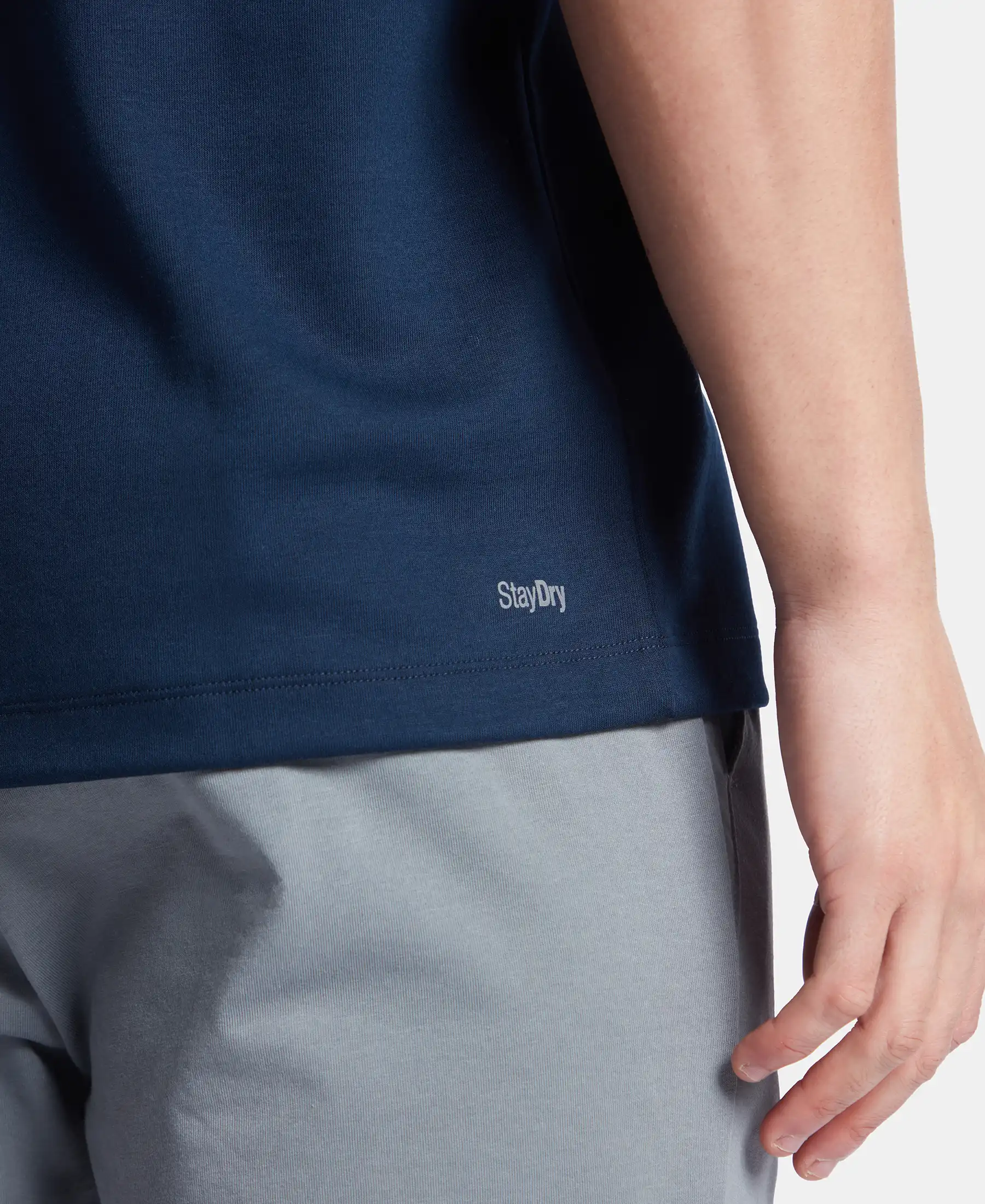 Super Combed Cotton Blend Graphic Printed Round Neck Half Sleeve T-Shirt with Stay Fresh Treatment - Navy New - Image 9