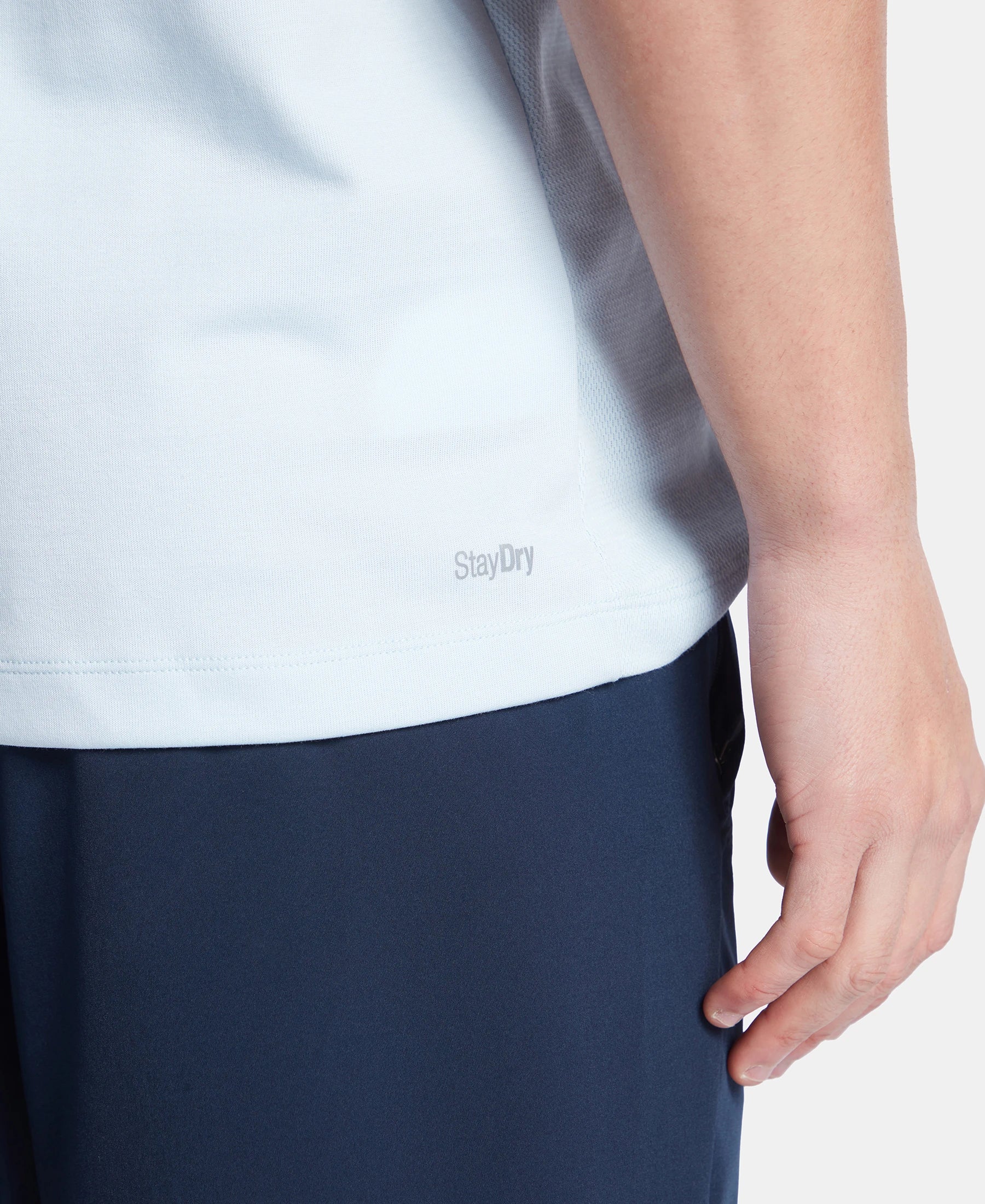 Super Combed Cotton Blend Solid Round Neck Half Sleeve T-Shirt with Breathable Mesh - Skyway - Image 9