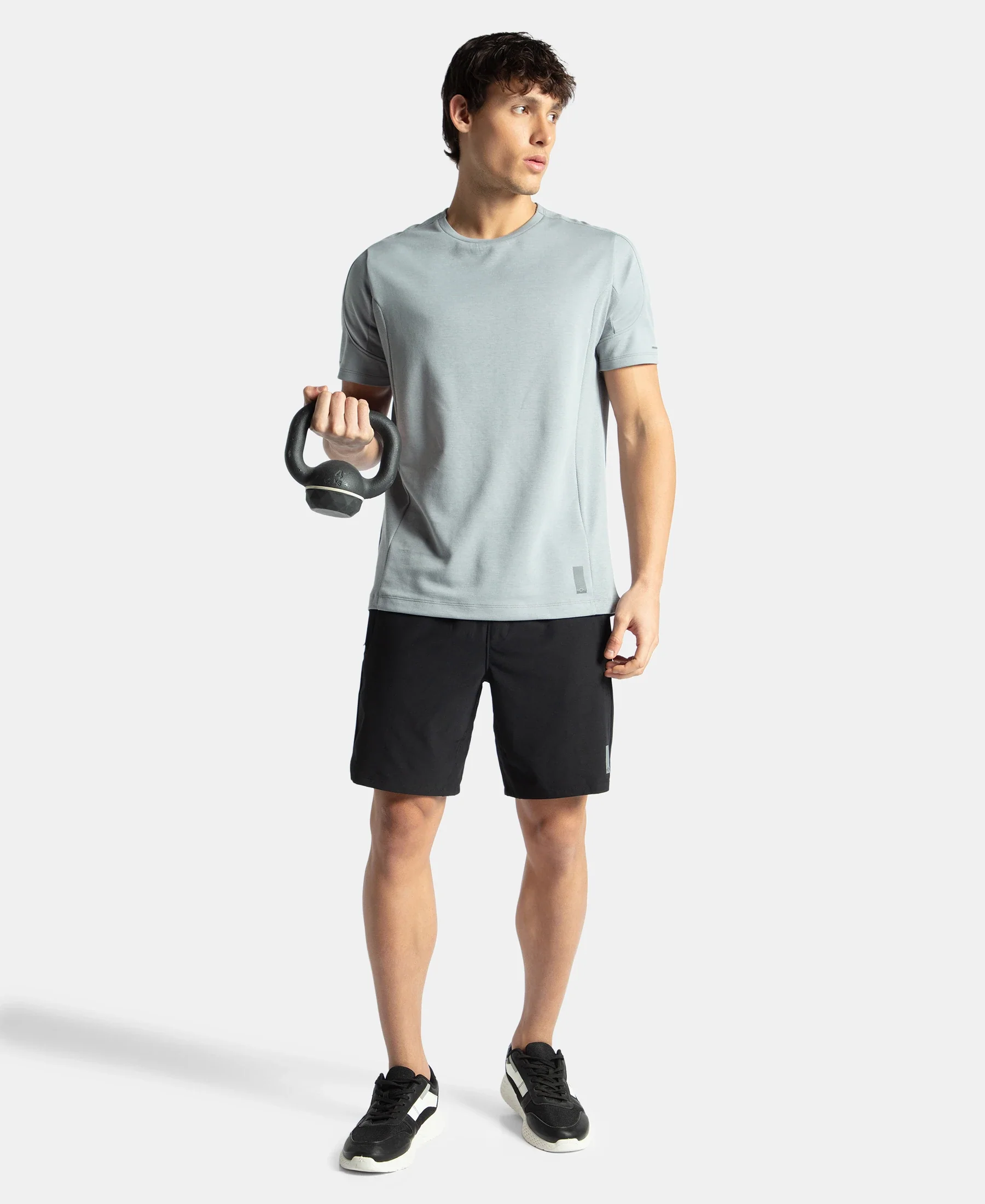 Super Combed Cotton Blend Solid Round Neck Half Sleeve T-Shirt with Breathable Mesh - Weathervane - Image 4